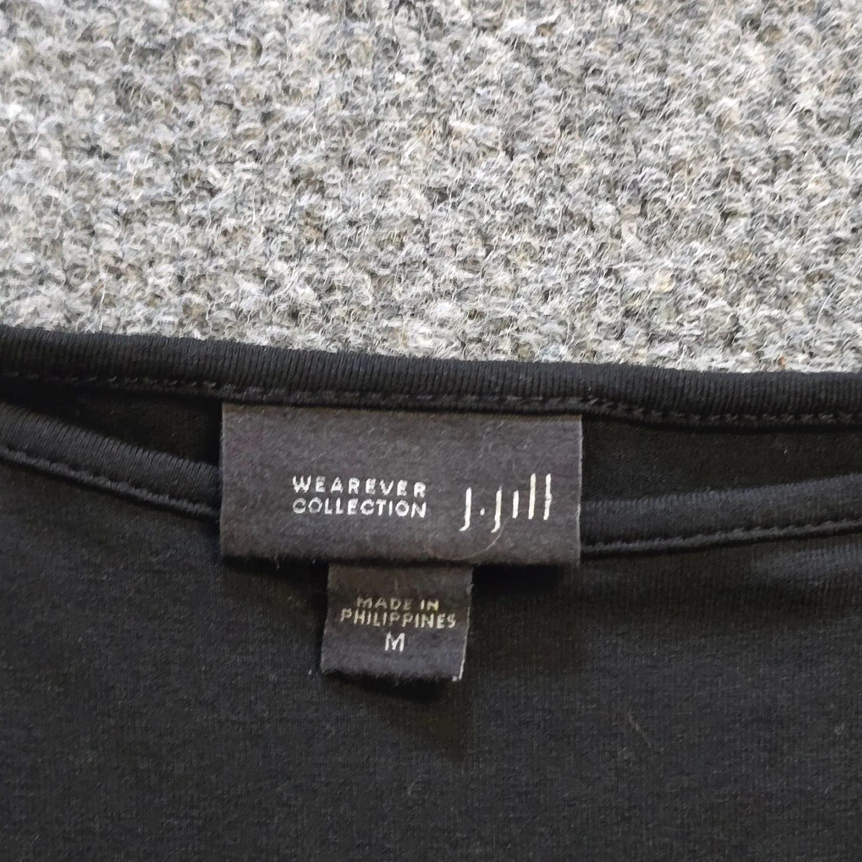 J. Jill J. Jill Top Womens Medium Black Boxy Long Sleeve Stretchy Wearever Casual Shirt Mens? No. Size M / US 6-8 / IT 42-44 - 3 Thumbnail