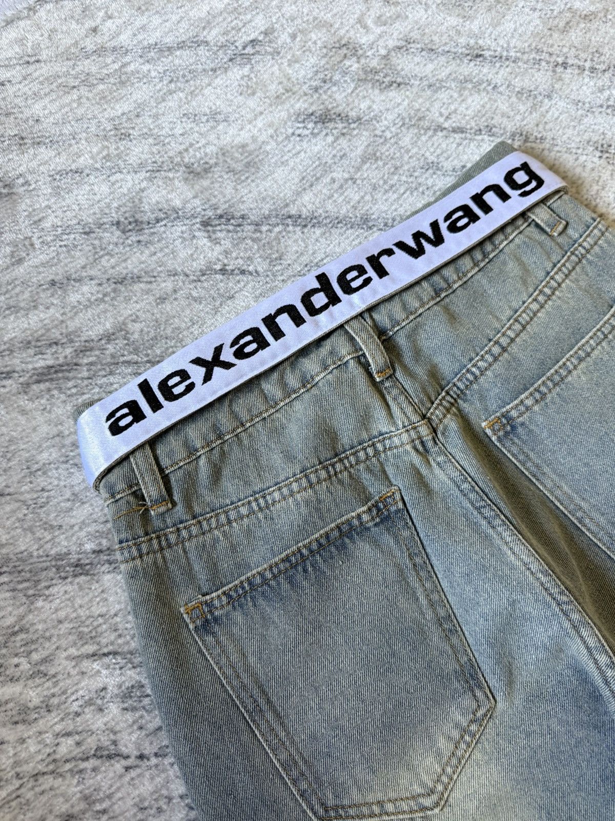 Alexander Wang Alexander Wang Trompe L’oeil Collar Waist Baggy Loose Jeans Size US 27 - 16 Thumbnail