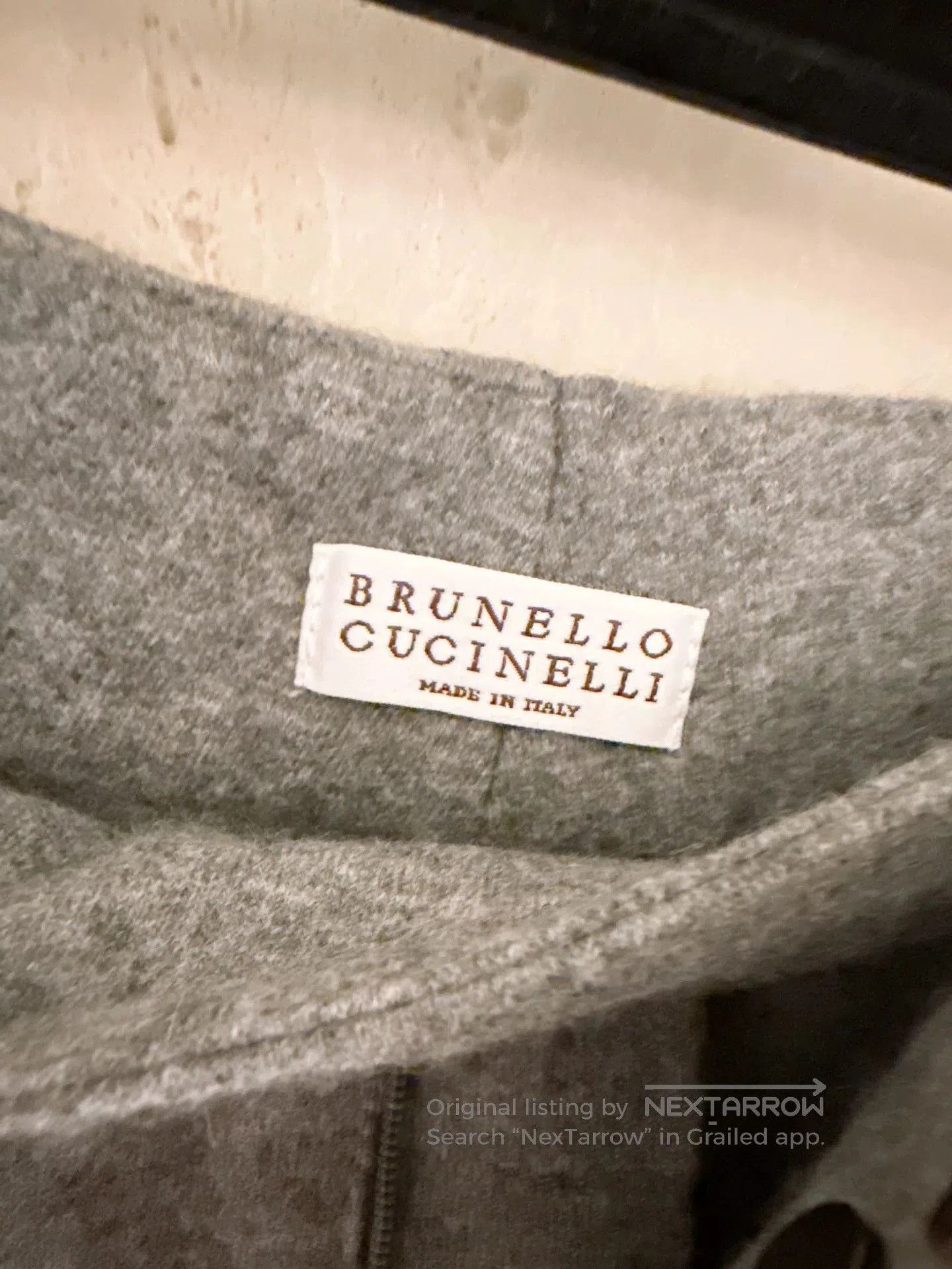 Brunello Cucinelli Brunello Cucinelli Gray Cashmere Pants. Size US 34 / EU 50 - 7 Thumbnail