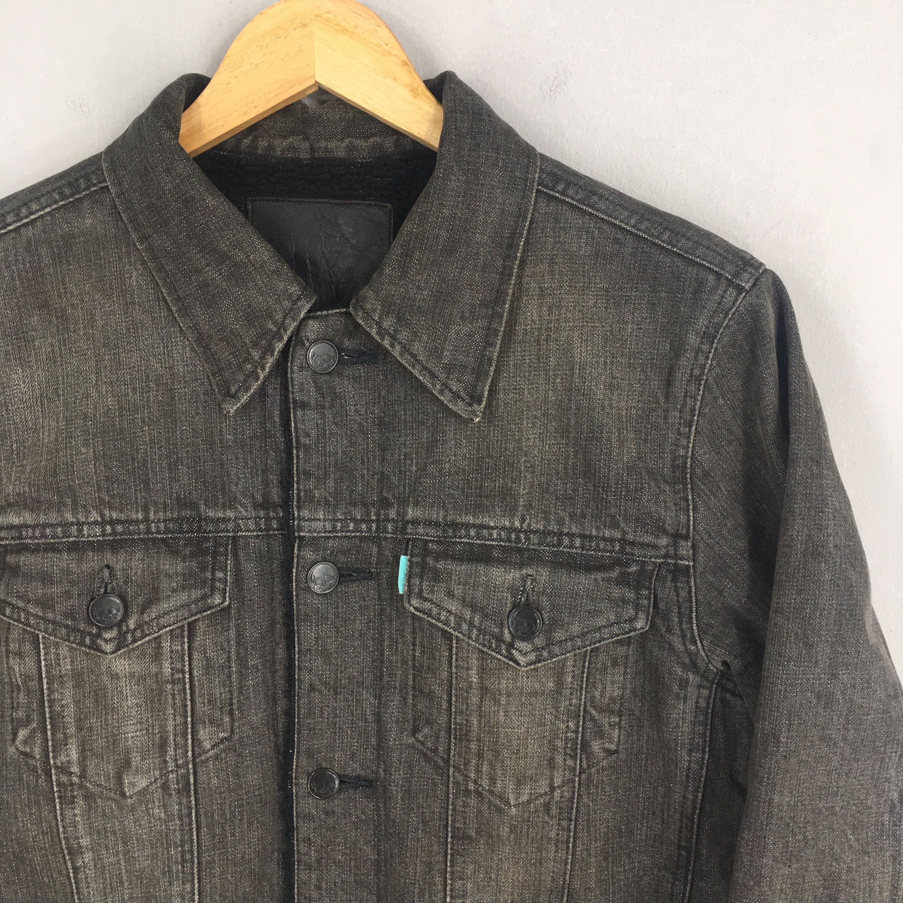 If Six Was Nine Lad Musician Japan Sherpa Black Denim Jacket Medium Size US M / EU 48-50 / 2 - 2 Thumbnail
