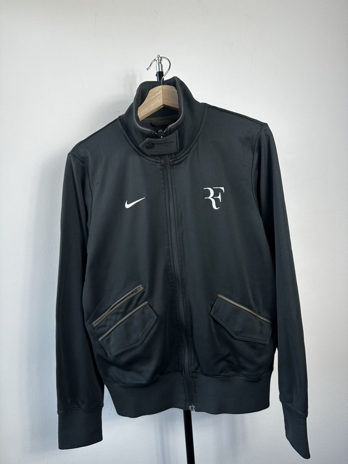 Nike Nike Court Roger Federer RF Track Jacket Dri-Fit Black Small Size US S / EU 44-46 / 1 - 2 Thumbnail