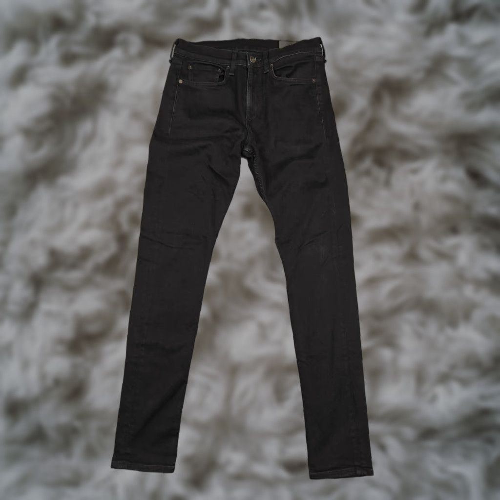 Rag & Bone Rag & Bone Jeans Mens 31x32 Black Fit 1 Skinny Slim Stretch Denim Pants USA Size US 31 - 1 Thumbnail