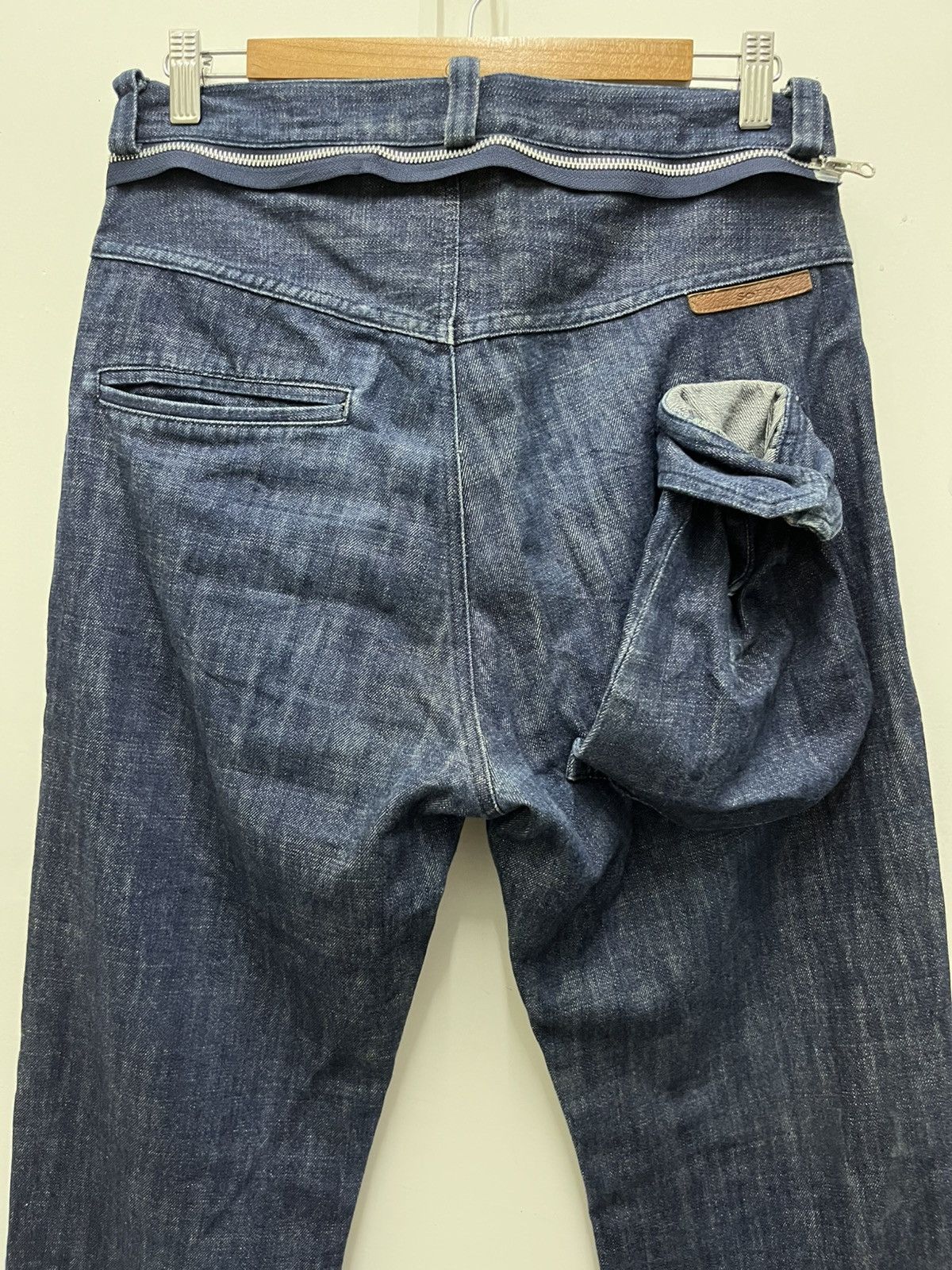 Japanese Brand Quaint Effect Soffa by Natural and Rythme Japan Denim Pants Size US 31 - 5 Thumbnail