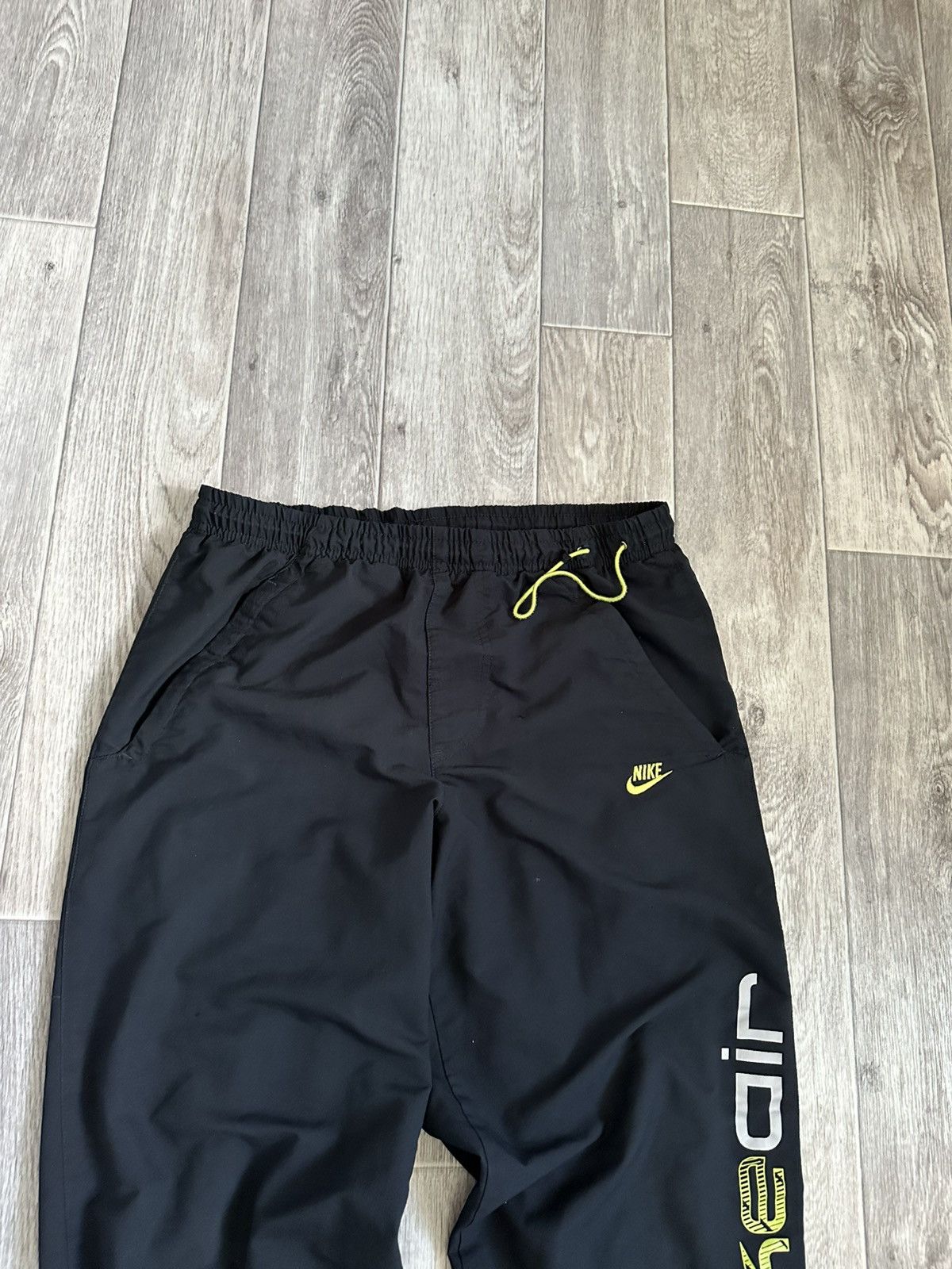 Nike × Vintage Nike Vintage 00s Air Max Drill Y2K Nylon Baggy Pants S size Size US 31 - 6 Thumbnail