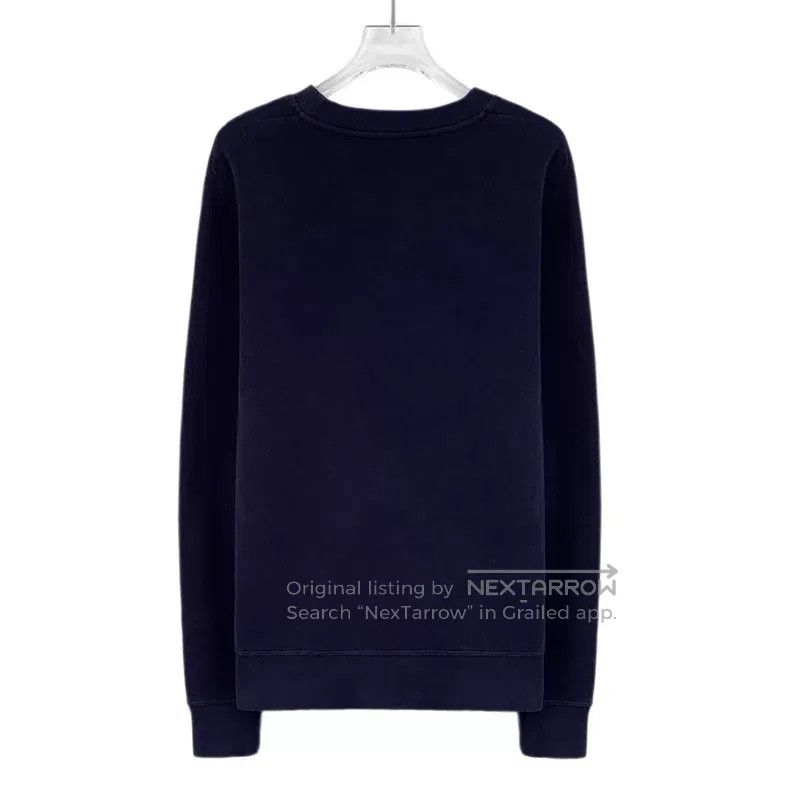 Loewe Loewe Dark Blue Logo Embroidered Cotton Crew Neck Long Sle Size XS / US 0-2 / IT 36-38 - 2 Thumbnail