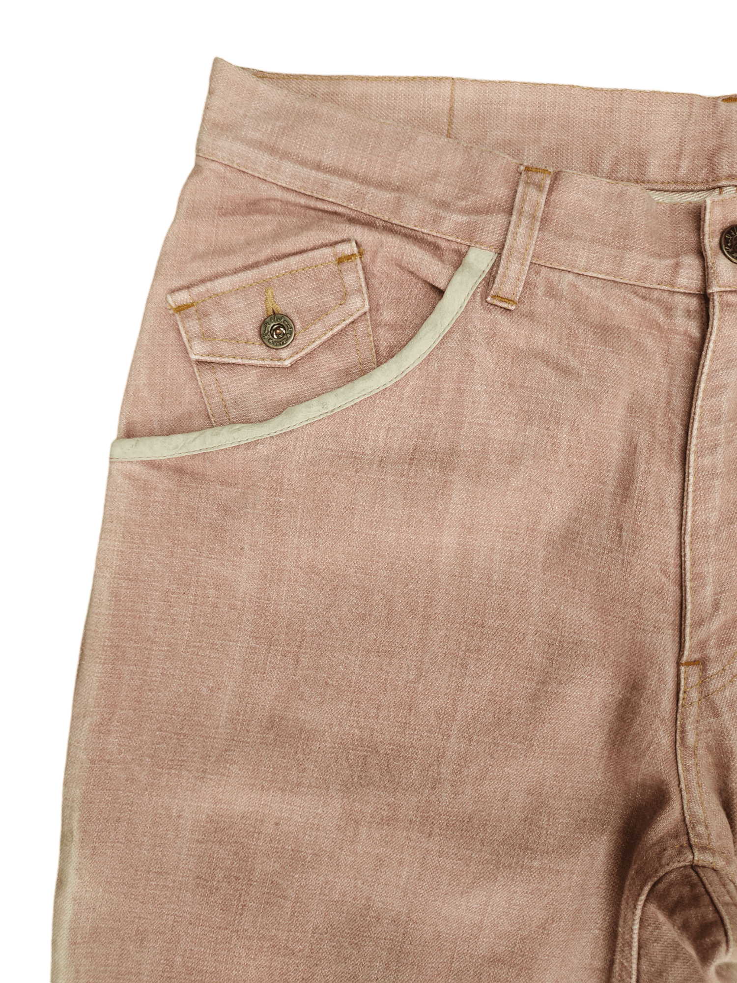 Karl Helmut 1990s Karl Helmut Heringbone Tweed Patchwork Denim Jeans Size US 33 - 3 Thumbnail