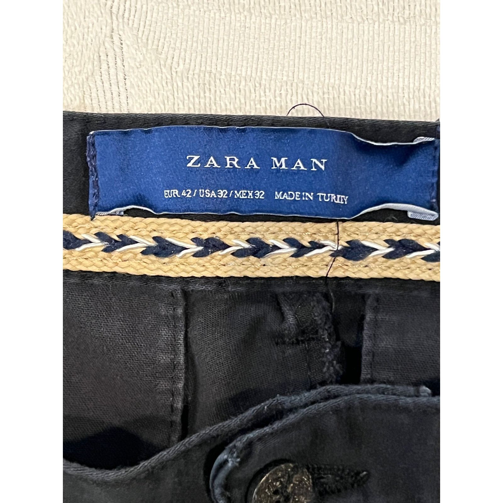 Zara Zara Man Black Casual Chino Pants 32x26 Size 32" / US 10 / IT 46 - 3 Thumbnail