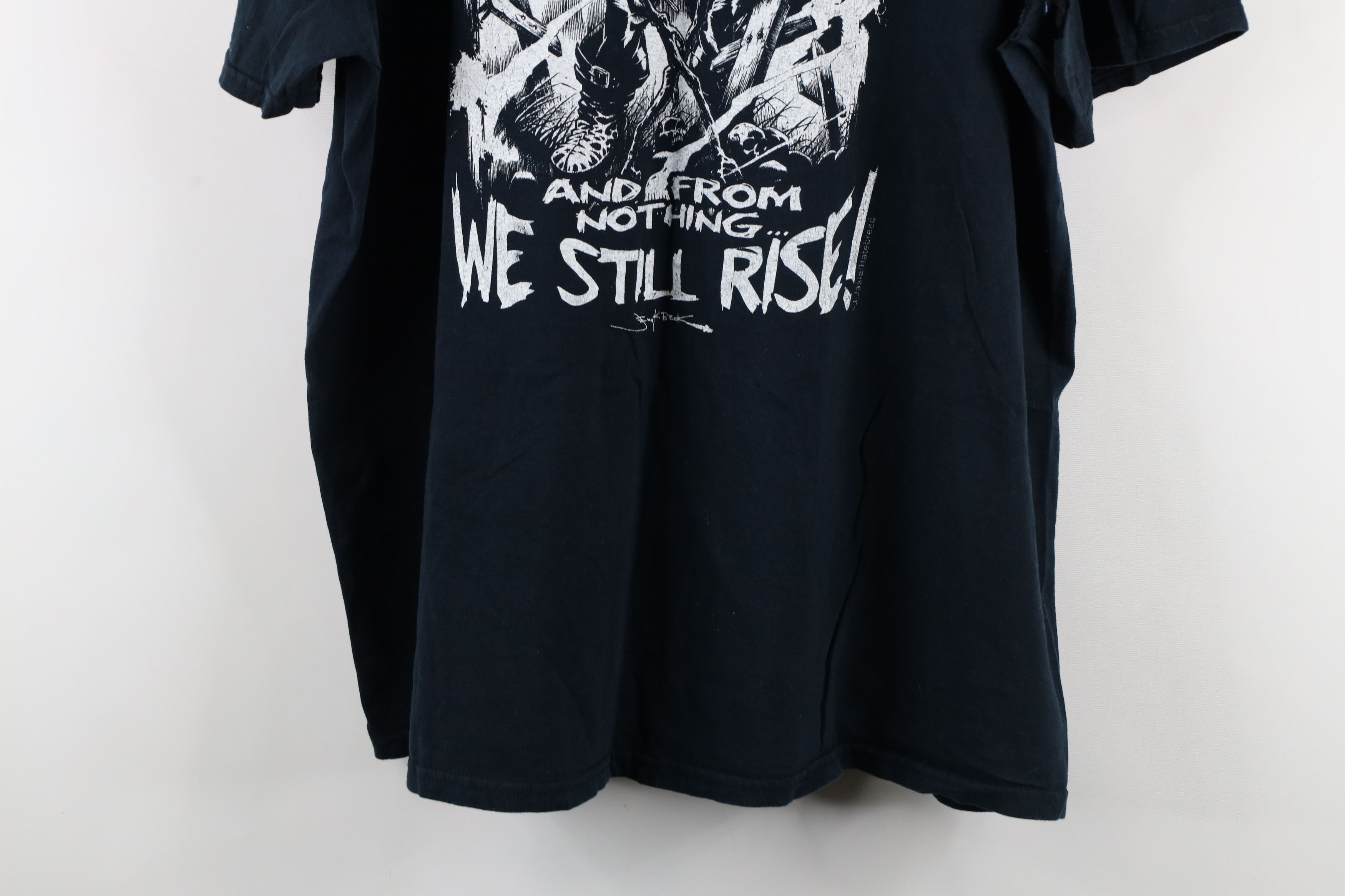 Vintage Vintage Streetwear Iron Asylum Gym Weightlifting T-Shirt Size US XXL / EU 58 / 5 - 14 Thumbnail