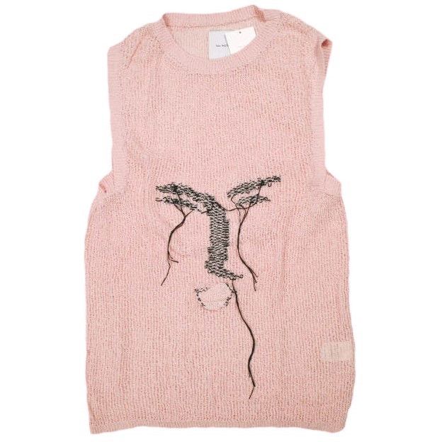 Other Other Kota Gushiken Tarotisse Face Waistcoat Knit Vest Others Tops KGSS22-K01 DUTY FREE for USA Size ONE SIZE - 1 Thumbnail