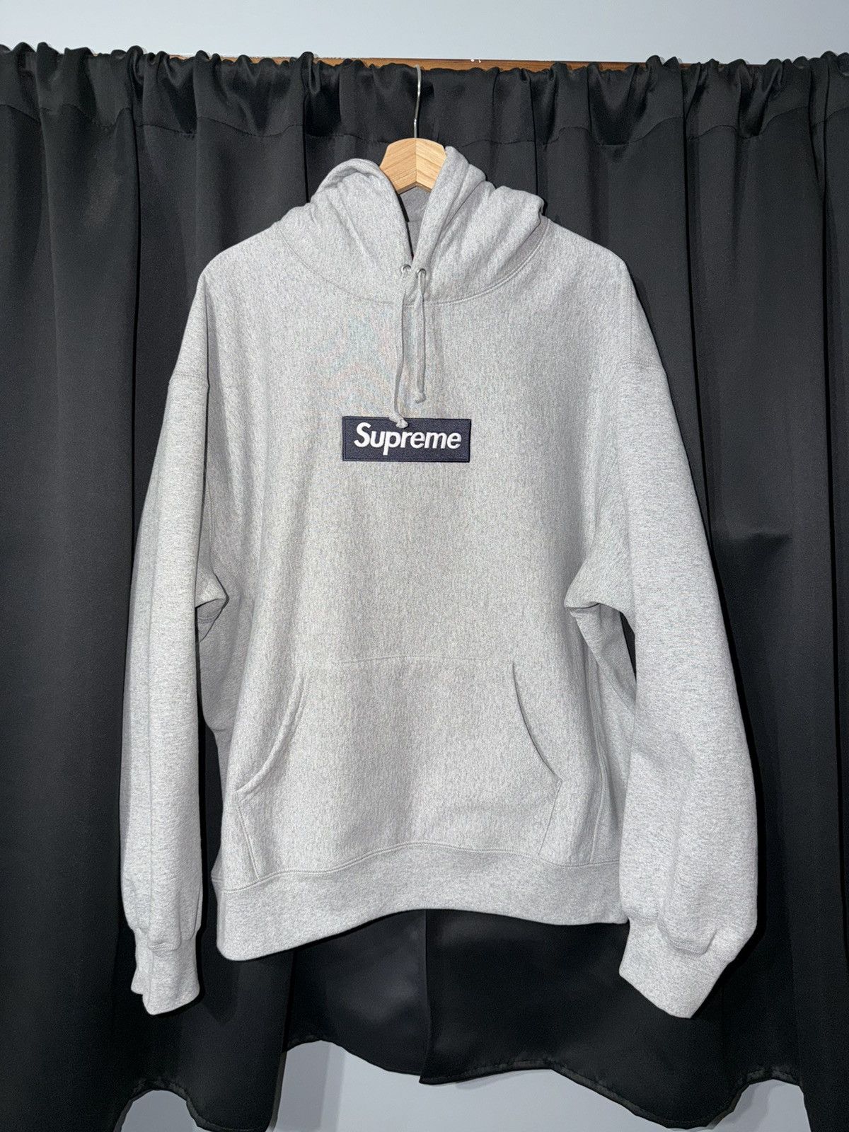 Asspizza × Supreme Supreme asspizza Box Logo Hoodie Grey | Grailed