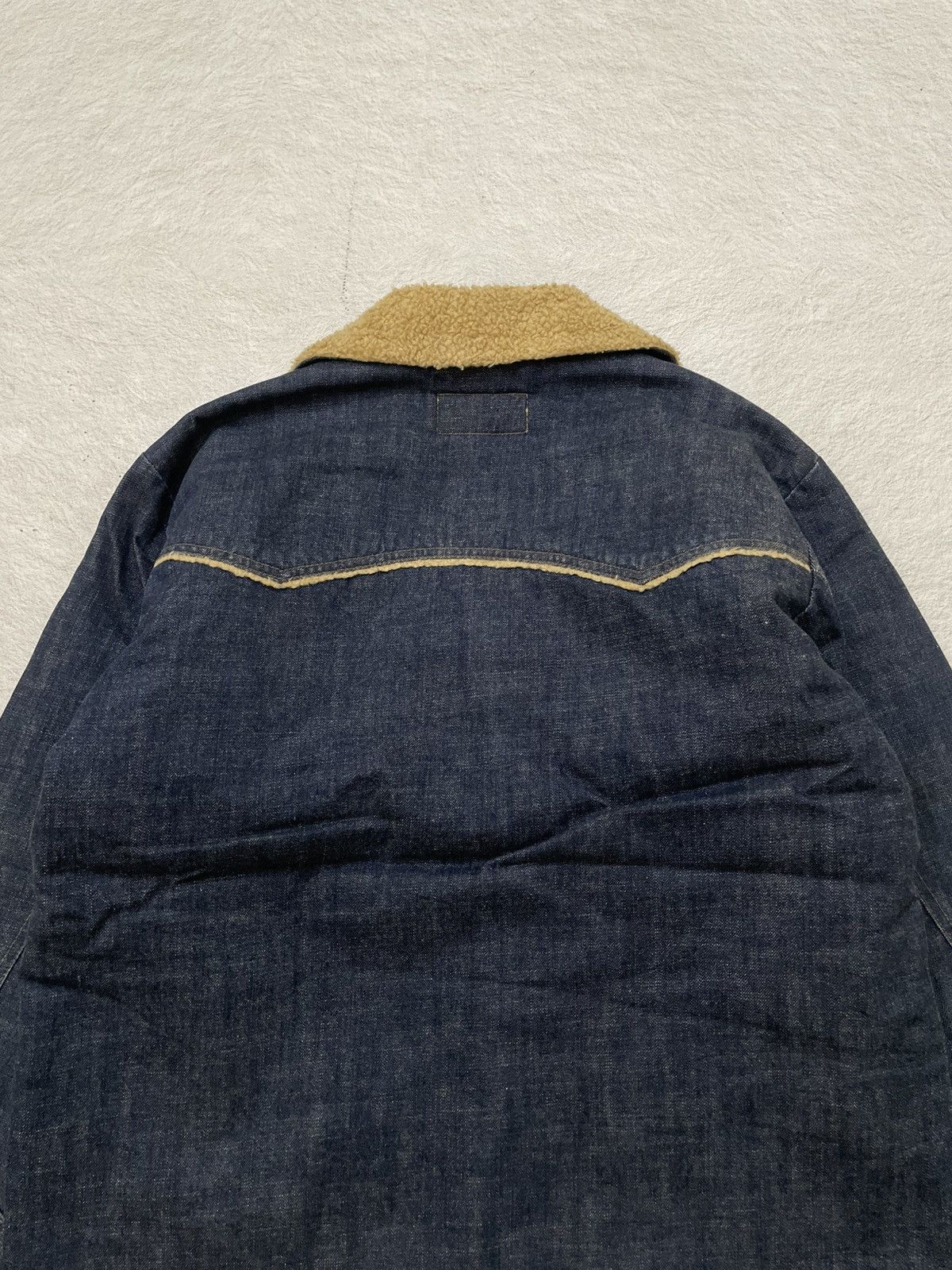 14th Addiction 2000s Levis Raw Denim Jacket Collar Heavy Weight Y2K Japan Size US XL / EU 56 / 4 - 8 Thumbnail