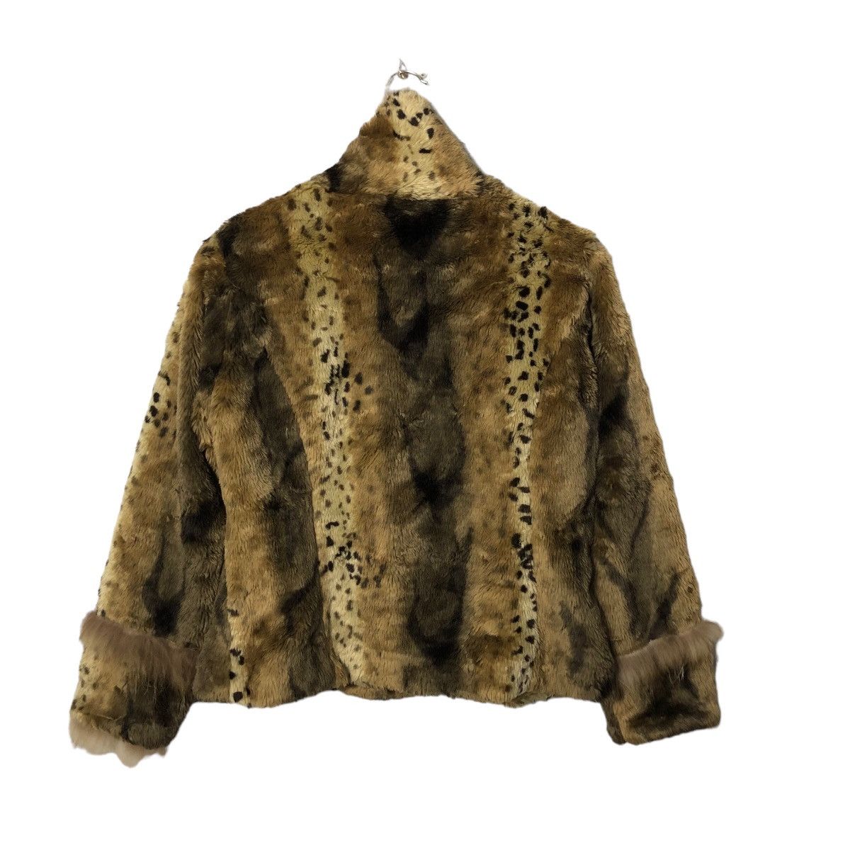 Other Vintage Via Faburrica Leopard Faux Fur Coat Size M / US 6-8 / IT 42-44 - 5 Thumbnail