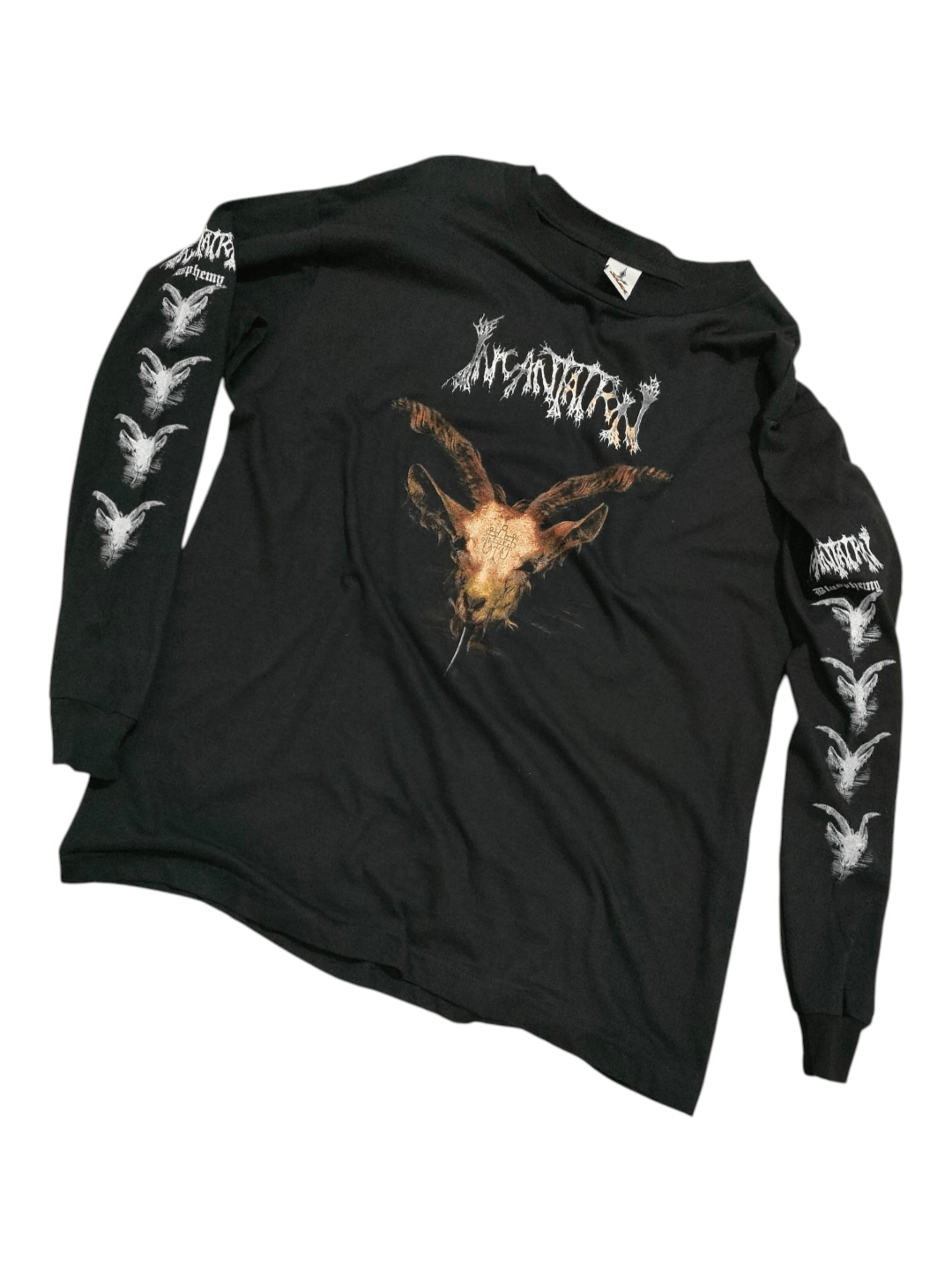 Band Tees 90s INCANTATION - BLASPHEMY Vintage Long Sleeve Tee Size US L / EU 52-54 / 3 - 1 Thumbnail