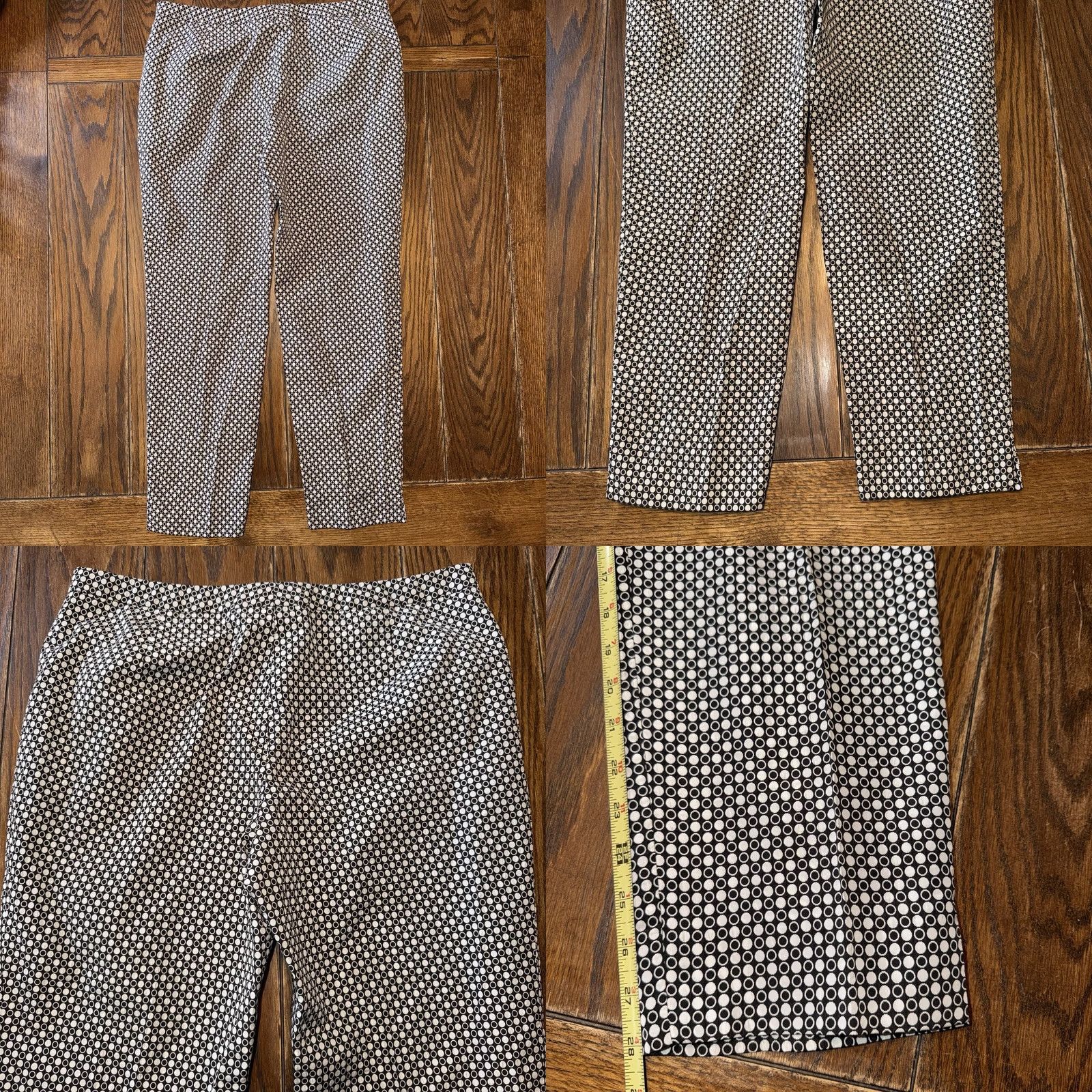 Peserico Peserico Italy Women’s Pants Size 48 Black White Dots Made In Italy Size 34" / US 12 / IT 48 - 8 Thumbnail