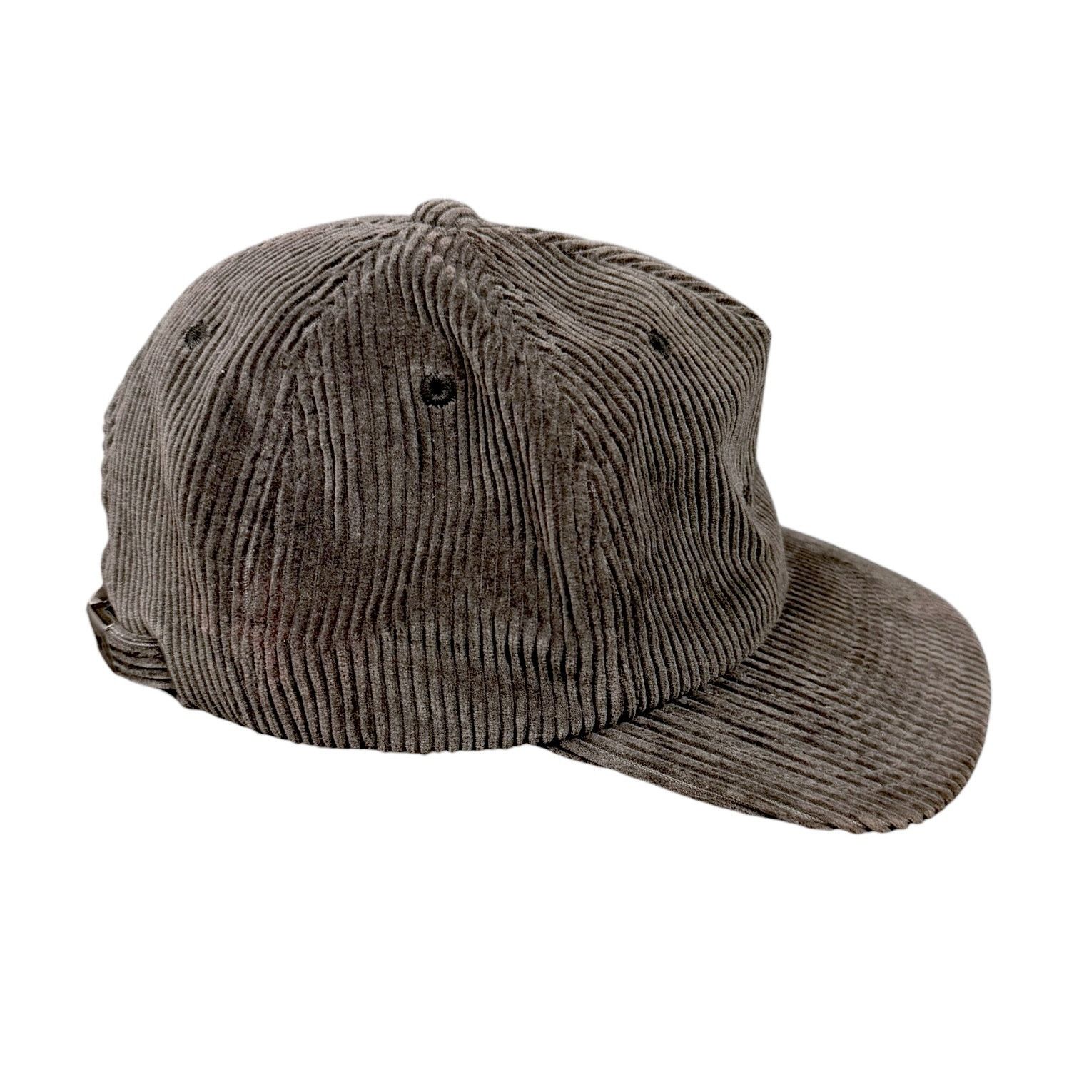 RVCA RVCA Gray Corduroy Logo Slideback Hat Cap Skater Surf OS Size ONE SIZE - 6 Thumbnail