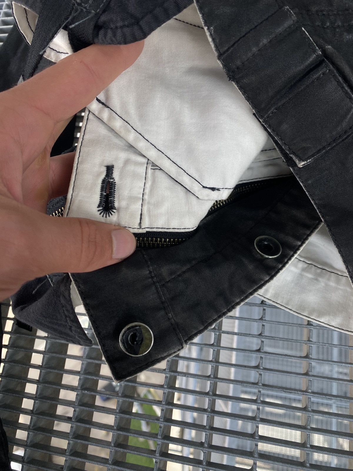 Le Grande Bleu (L.G.B.) Le Grande Bleu LGB Multizip Raw Wax Big Back Zip Jacket Size US S / EU 44-46 / 1 - 23 Thumbnail
