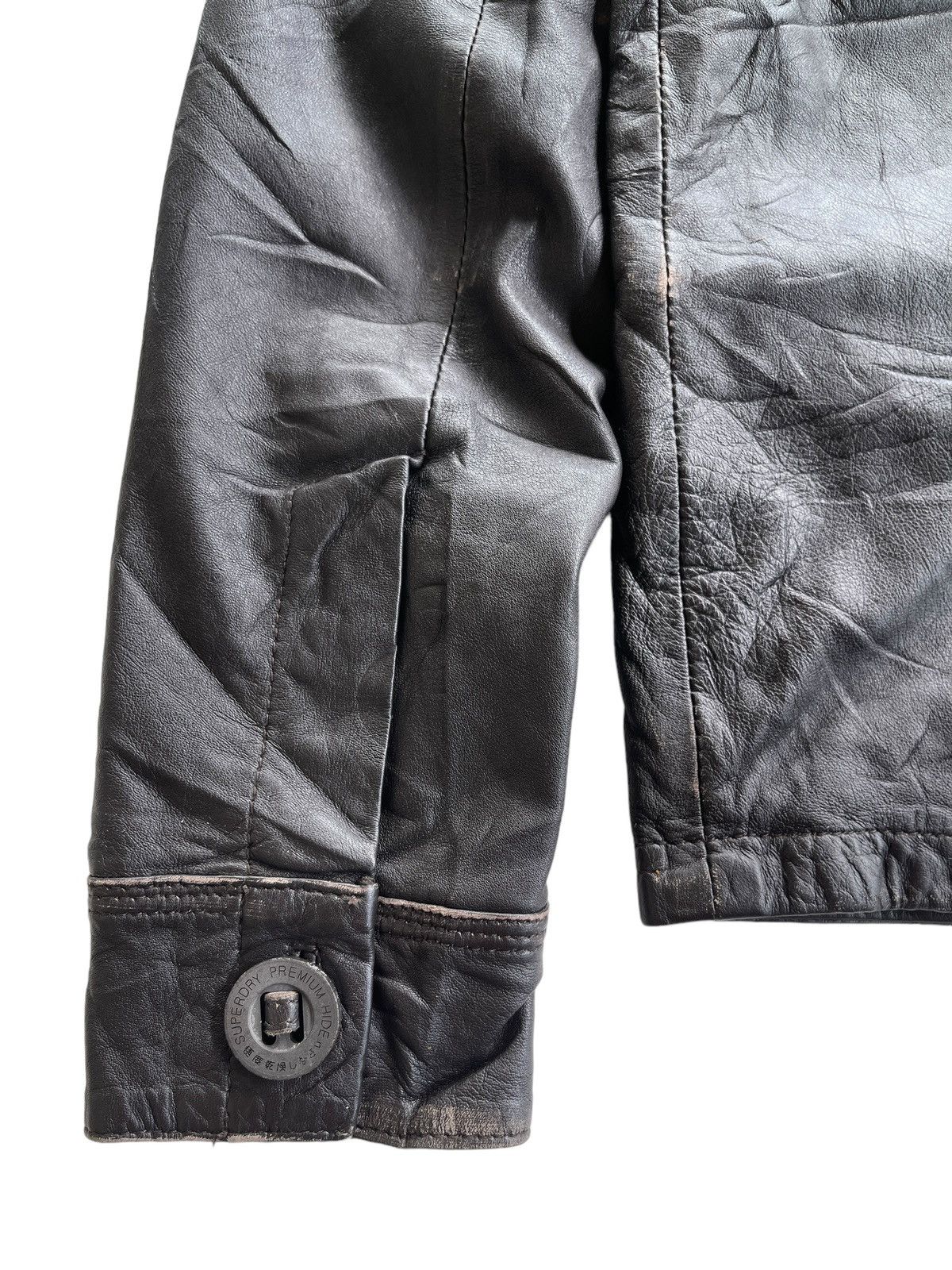 Superdry AW10 Superdry Brad Cuir Leather Jacket Size US S / EU 44-46 / 1 - 14 Thumbnail