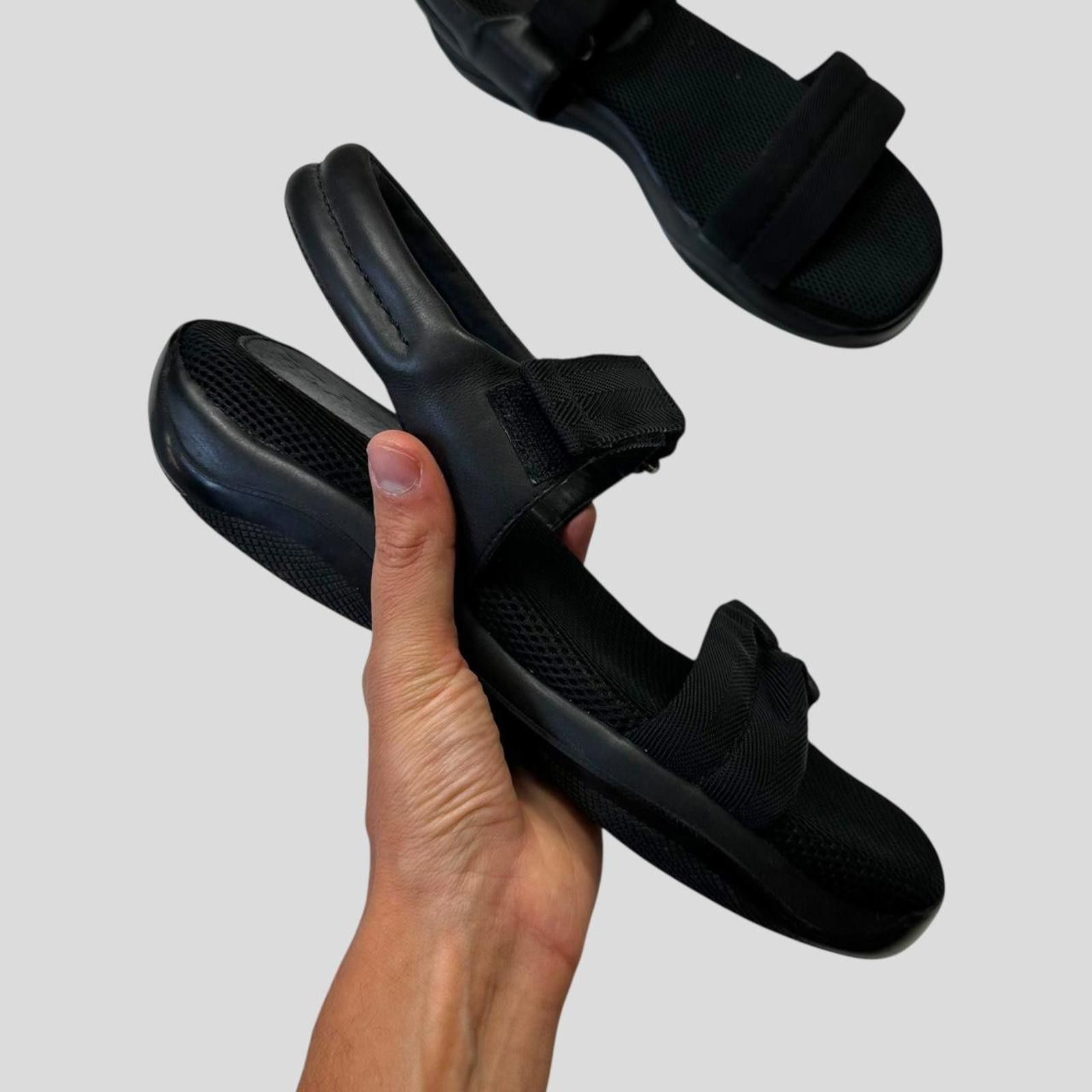 Prada Prada Sport SS99 Mesh + Leather Vibram Sandals - UK9-10 Size US 10.5 / EU 43-44 - 3 Thumbnail