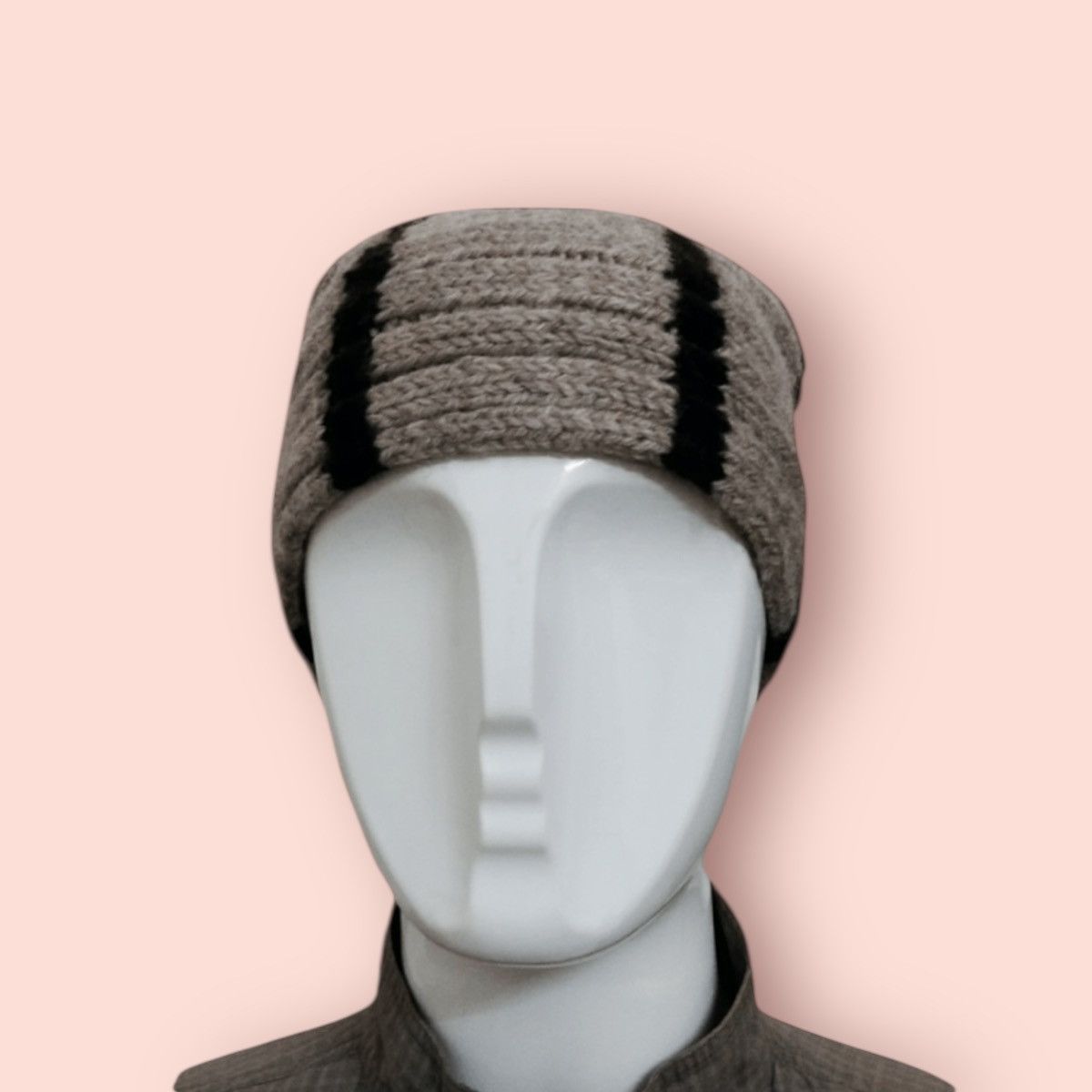 Japanese Brand VERSATILE ROLLED KNITTED WOOL BEANIE HAT Size ONE SIZE - 7 Thumbnail