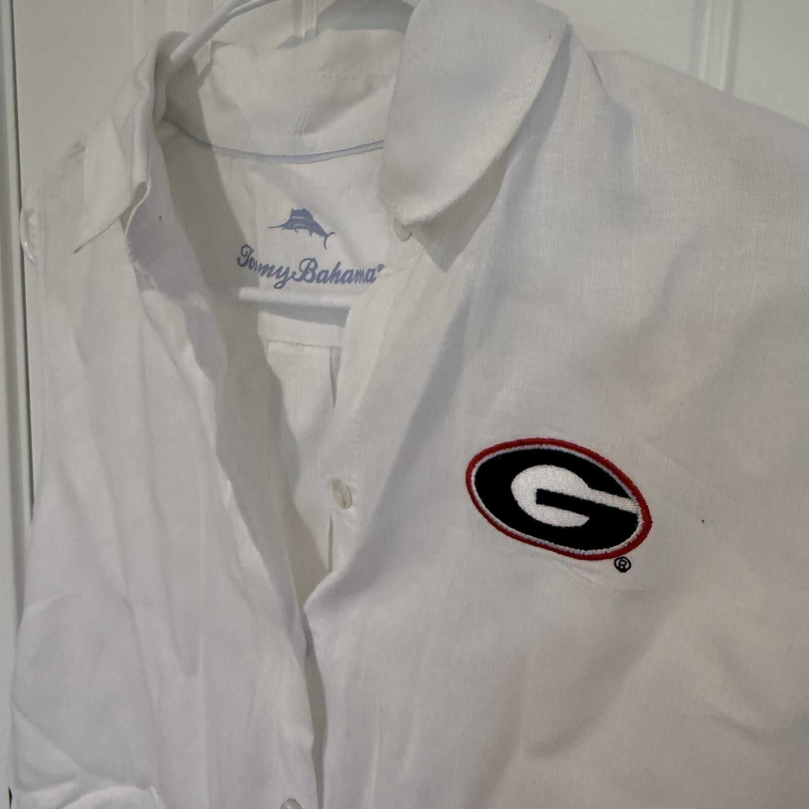 Tommy Bahama Tommy Bahama Small Linen Sleeveless Georgia Bulldogs Logo Size S / US 4 / IT 40 - 2 Thumbnail