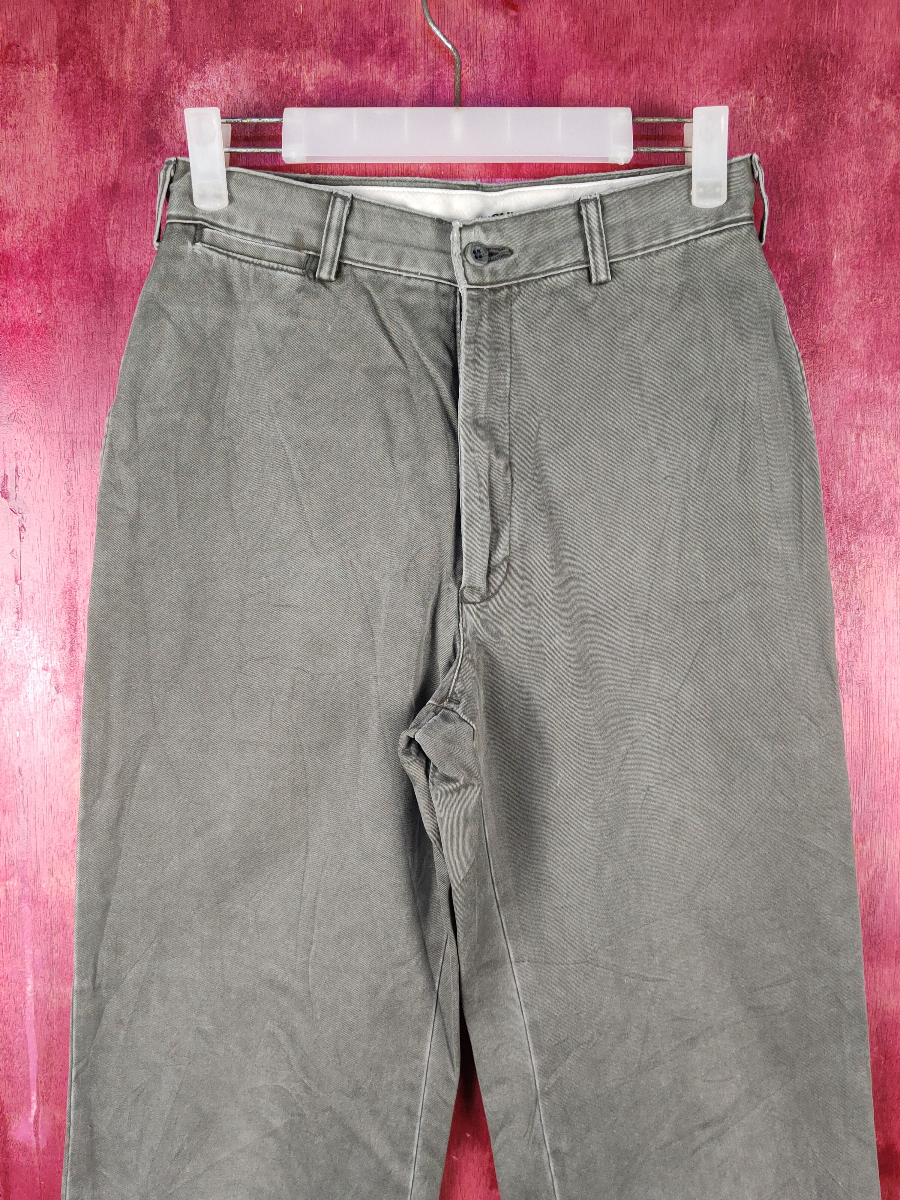 Japanese Brand Wolvo Olive Multipocket Casual Pants #S1568 Size US 29 - 2 Thumbnail