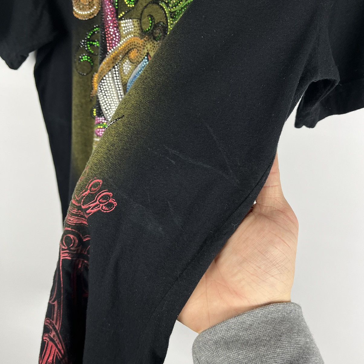 Christian Audigier Vintage Christian Audigier Ed Hardy rare y2k skulls tee 90’s Size US L / EU 52-54 / 3 - 10 Thumbnail