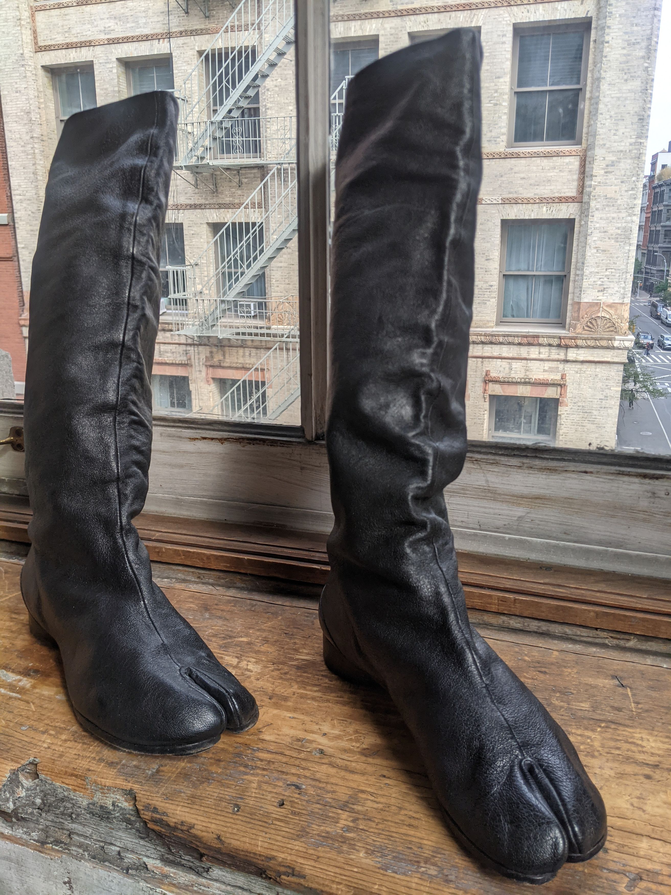 Maison Margiela Knee High Margiela TABI Black Boots Size US 9 / IT 39 - 6 Thumbnail