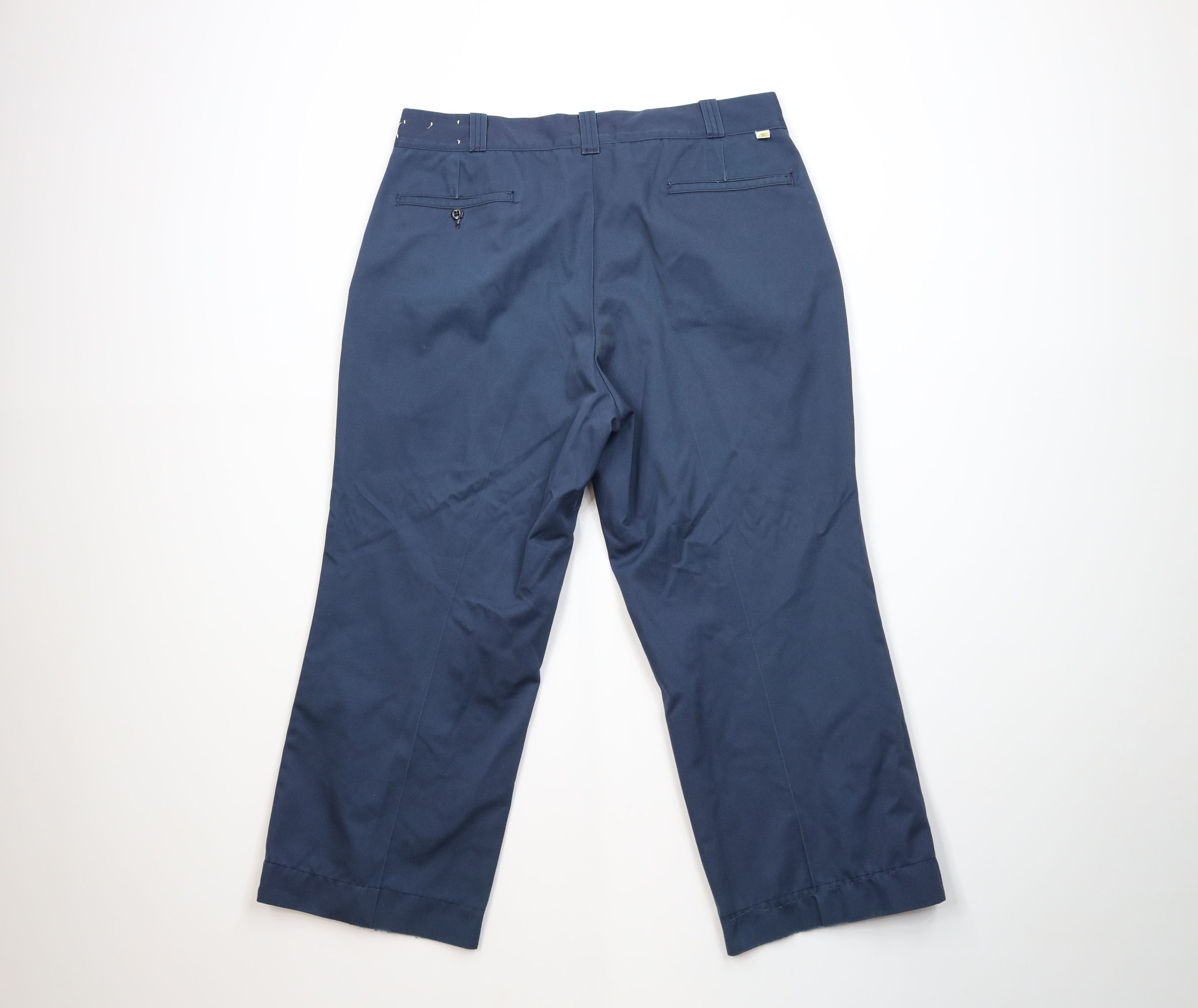 Big Mac Vintage 70s Big Mac Workwear Wide Leg Chino Pants Blue USA Size US 36 / EU 52 - 11 Thumbnail