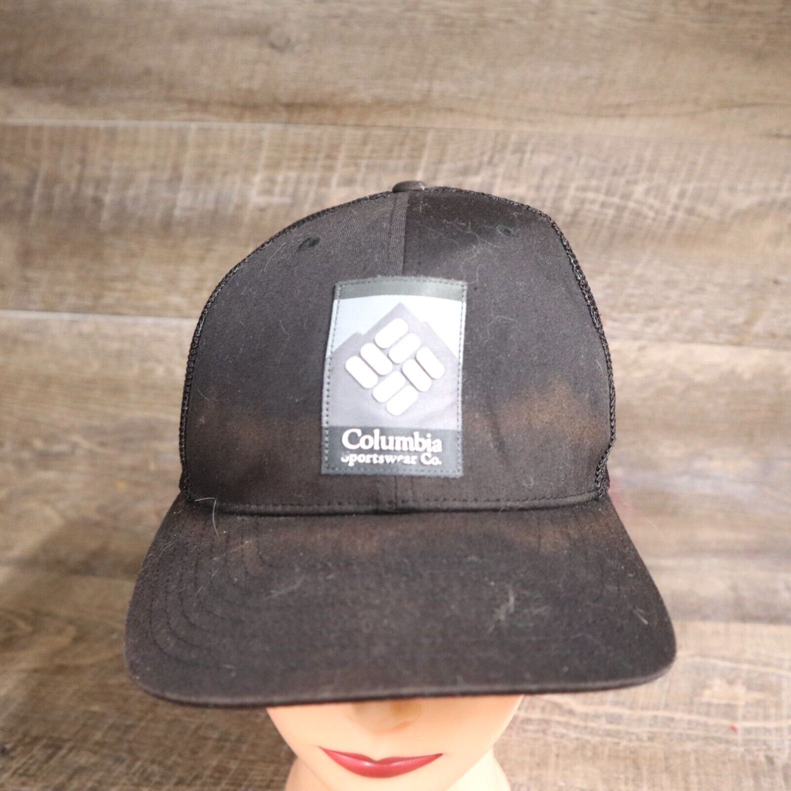 Vintage Columbia Black Logo Adult Mesh Hat Cap Baseball Size ONE SIZE - 1 Preview