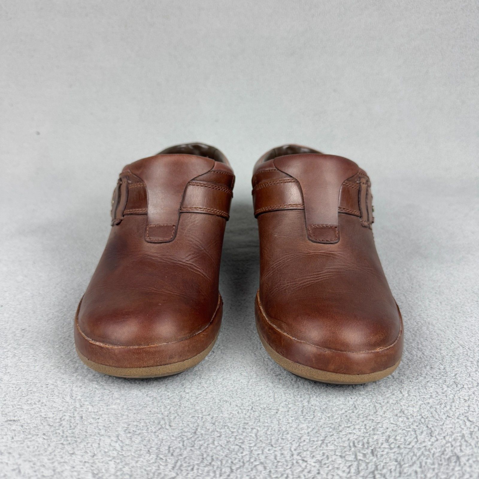 Merrell Merrell Brown Leather Clogs Comfort Slip On Shoes 9.5 Size US 9.5 / IT 39.5 - 3 Thumbnail