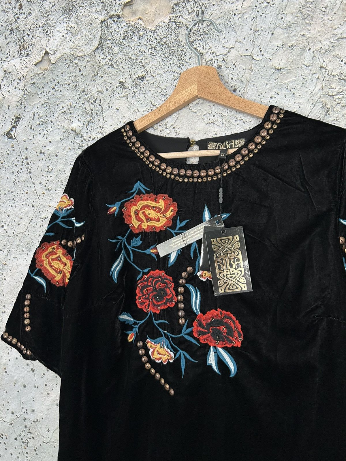 Vintage Vintage Biba New Black Dress Avant Garde Grunge Alternative Size M / US 6-8 / IT 42-44 - 3 Thumbnail