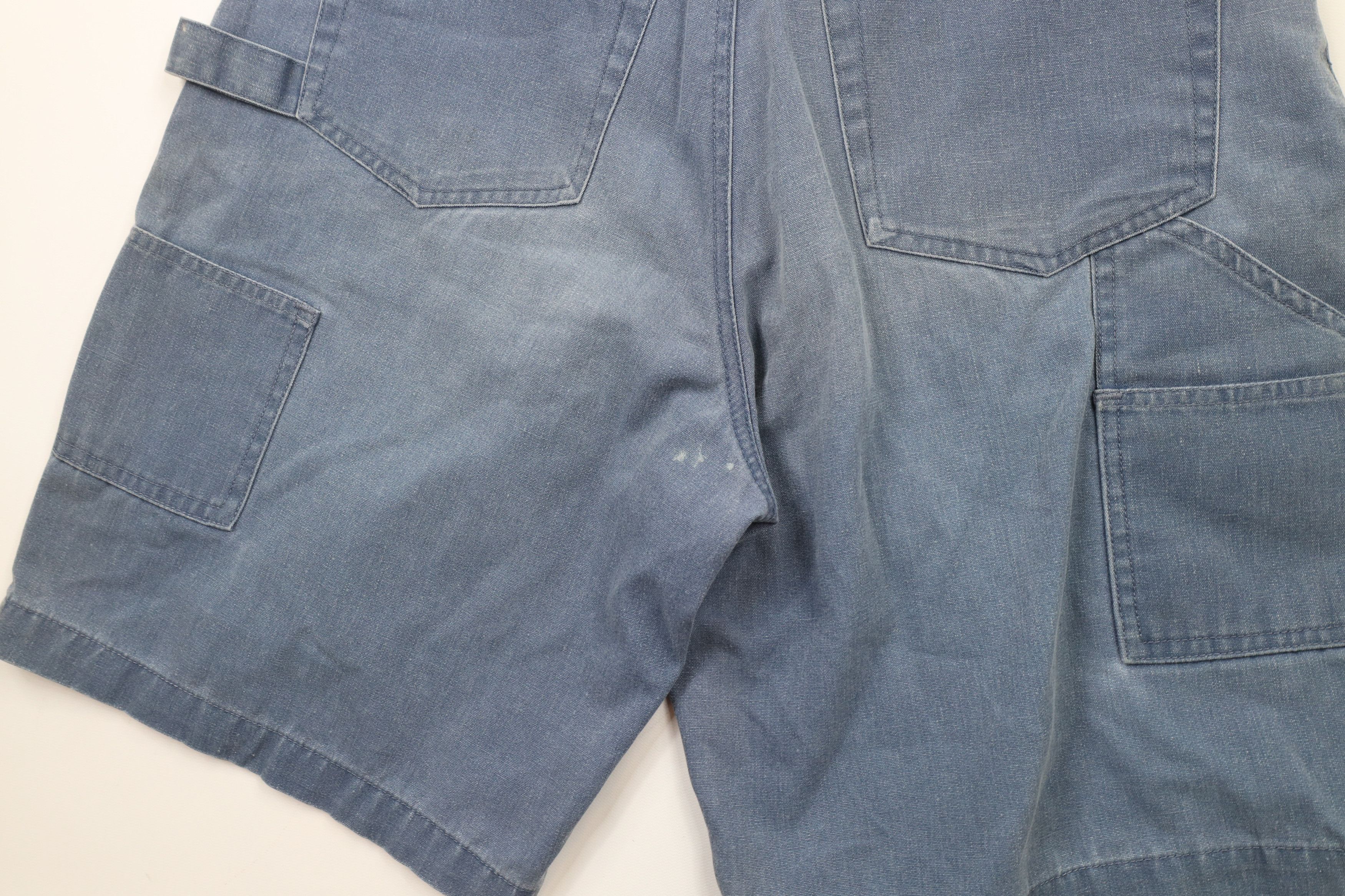 Vintage Vintage 90s Streetwear Baggy Stonewash Pigment Dye Shorts Size US 30 / EU 46 - 12 Thumbnail
