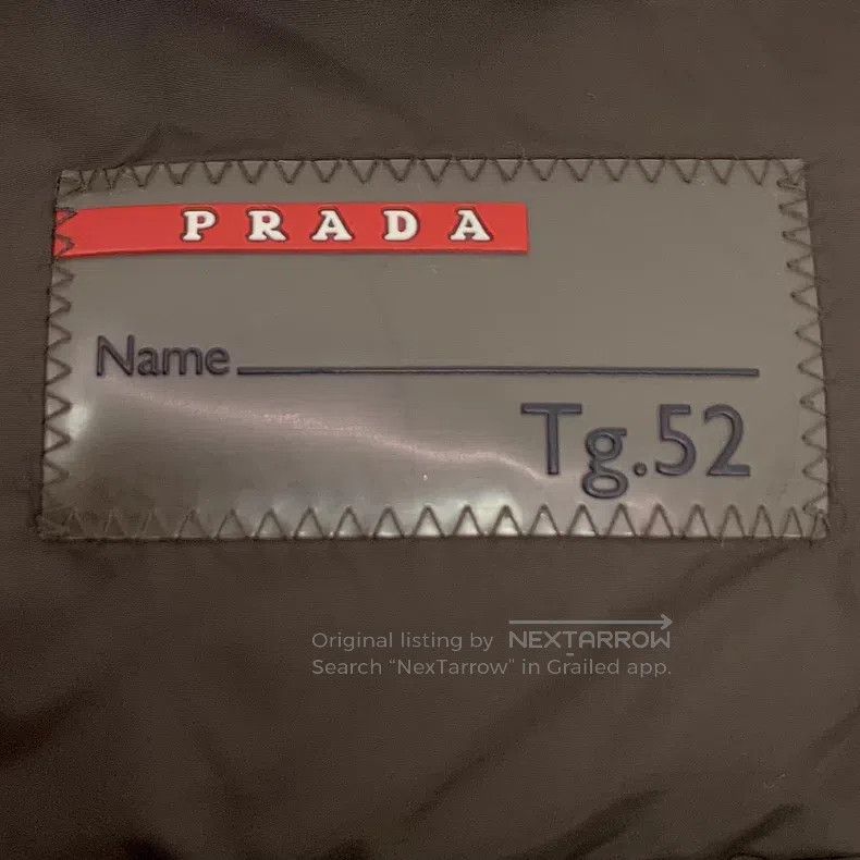Prada Prada Coffee-coloured triangle stand-up collar zipper slee Size US L / EU 52-54 / 3 - 6 Thumbnail