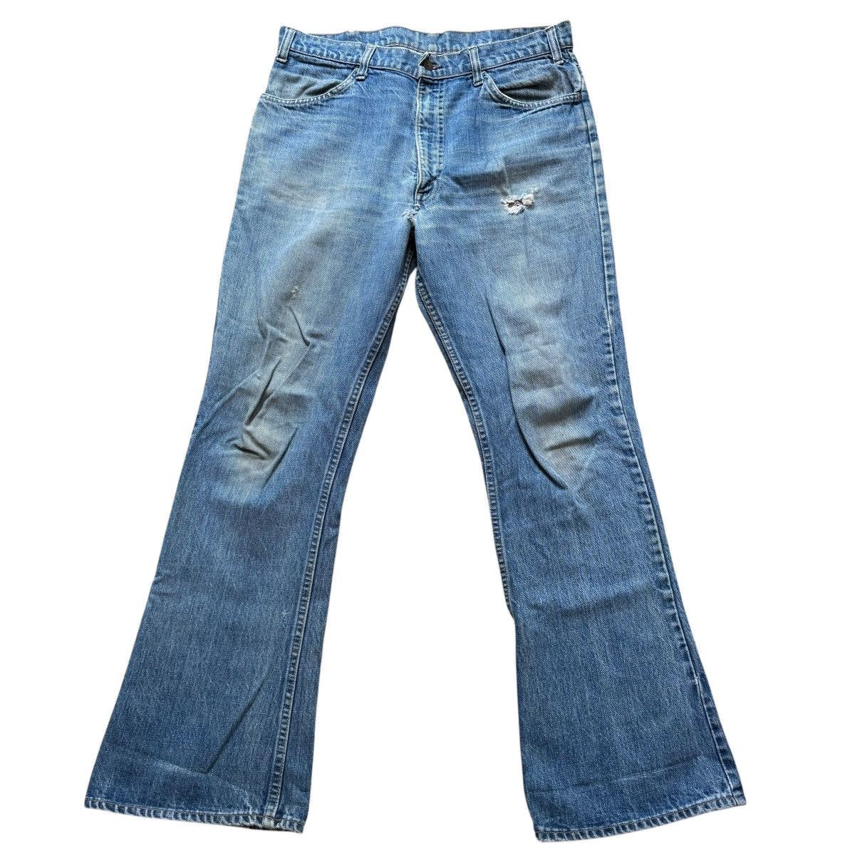 Levi's vintage 60s 70s Levis Orange Tab flared distressed jeans Size US 34 / EU 50 - 1 Thumbnail
