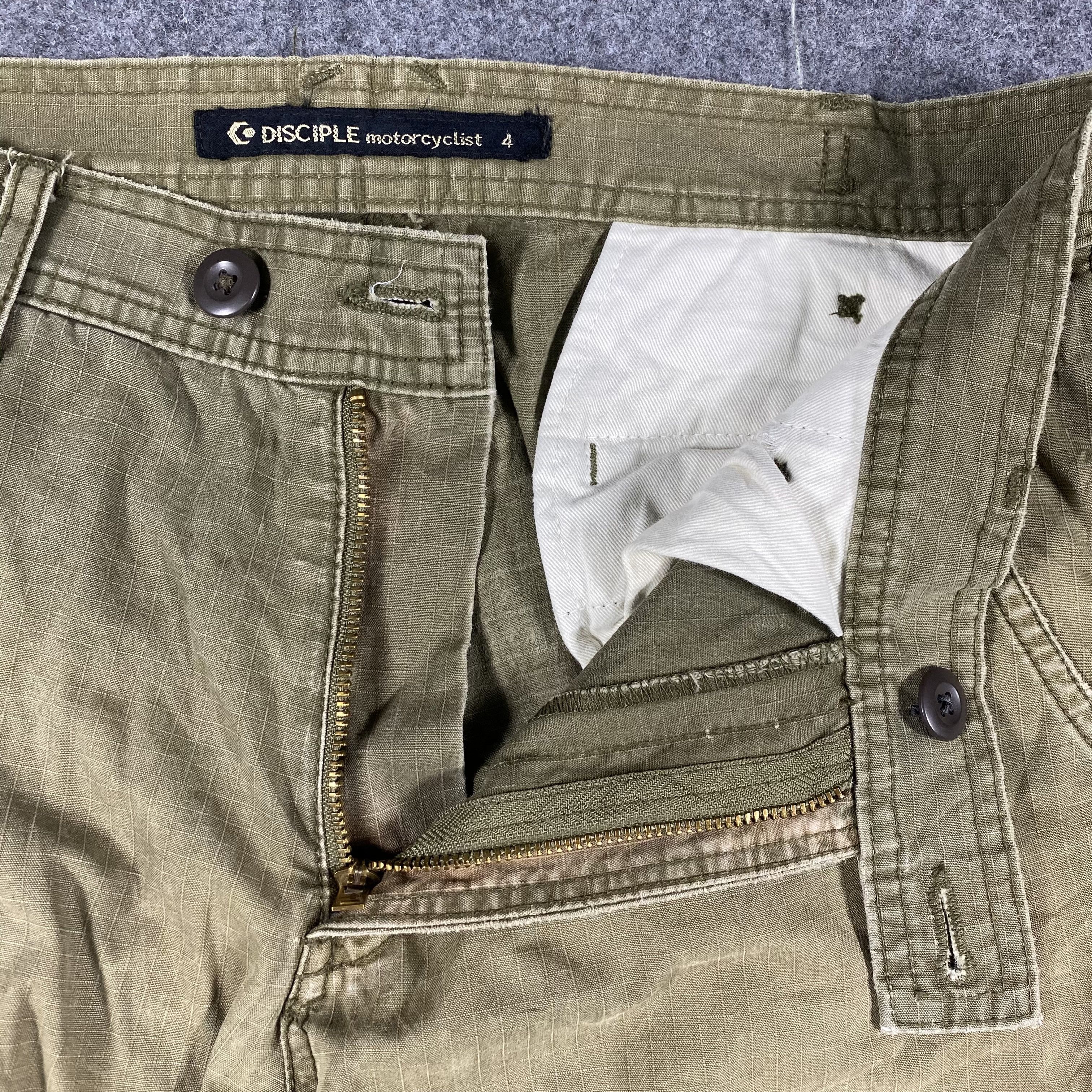 Japanese Brand Disciple Motocyclist Multipocket Tactical Cargo Pants Size US 30 / EU 46 - 7 Thumbnail