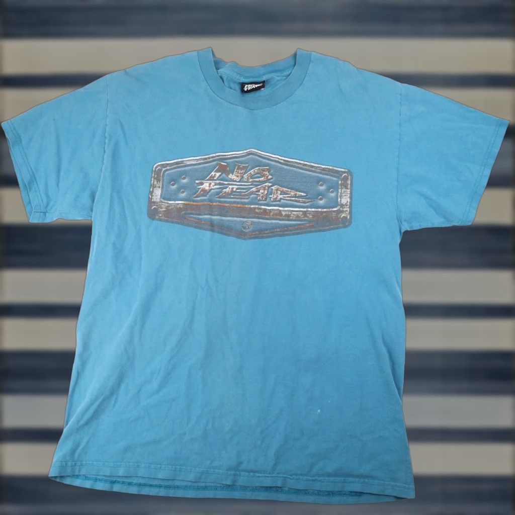 No Fear VINTAGE No Fear Shirt Mens Large Blue Spellout Graphic T Size US L / EU 52-54 / 3 - 1 Thumbnail