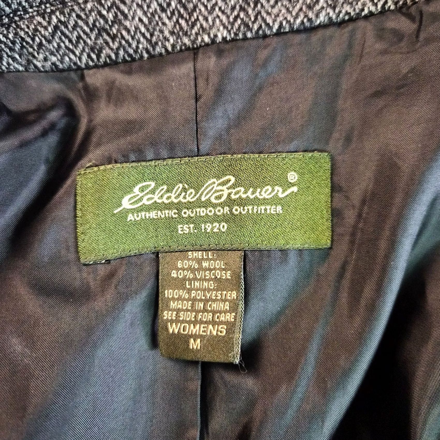 Eddie Bauer Eddie Bauer Womens Wool Blend Tweed Single Breast Blazer Gray Size M Regular Fit Jacket Size M / US 6-8 / IT 42-44 - 6 Thumbnail
