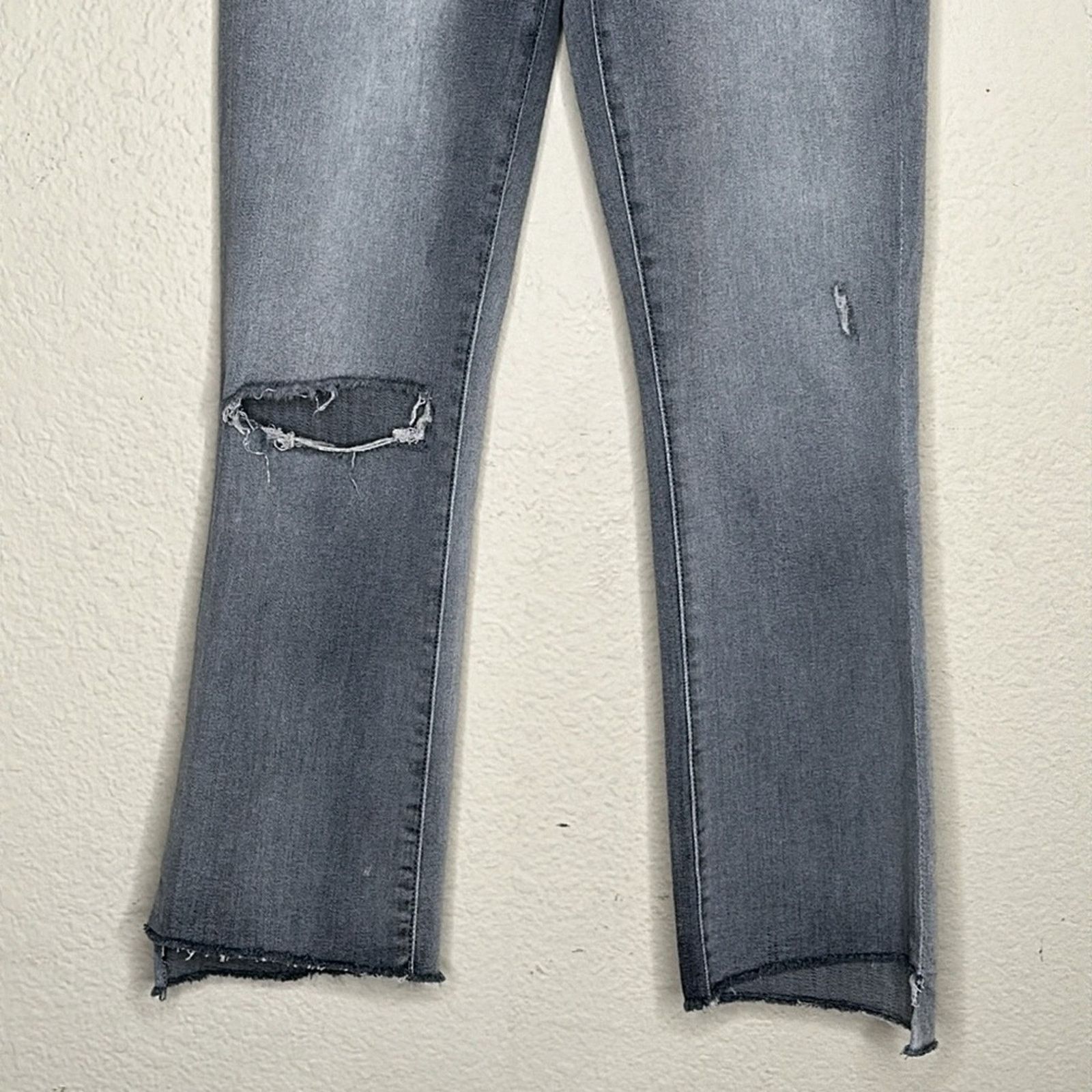 MOTHER Mother Insider Crop Step Fray Best Left Shadows Jeans Sz 24 Size 24" / US 00 / IT 34 - 6 Thumbnail