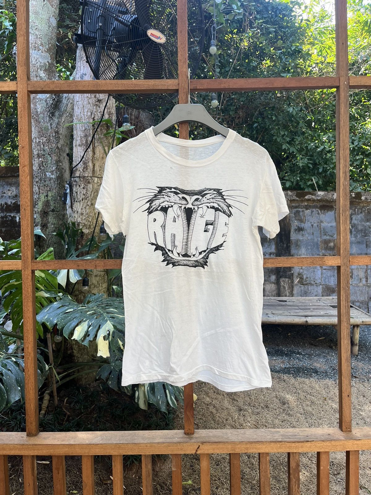 Band Tees × Vintage Vintage RAGE Heavy Metal German Band Artwork 80’s Tshirt Size US S / EU 44-46 / 1 - 2 Thumbnail