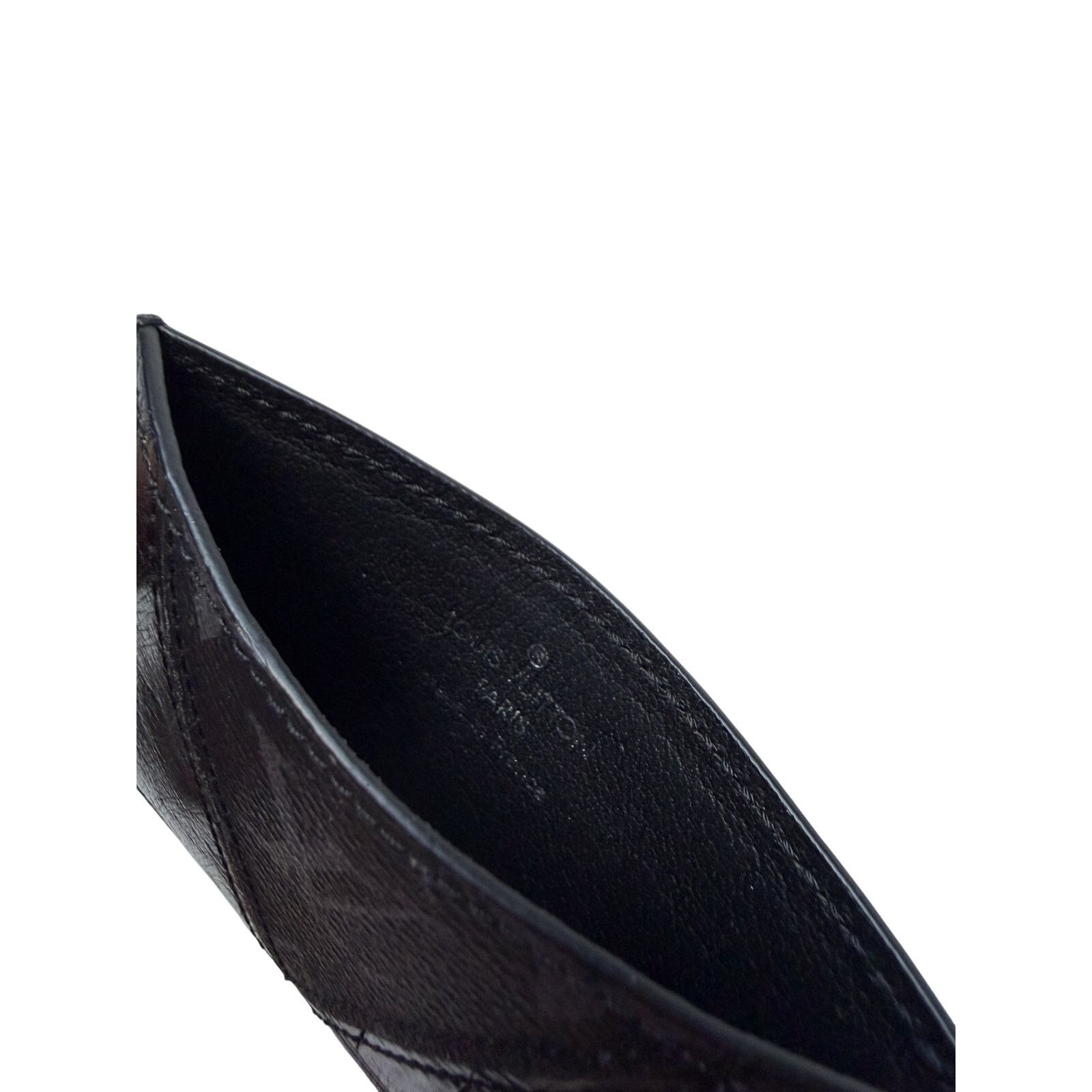 Louis Vuitton Louis Vuitton Exotic Eclipse Ostrich Embossed Card Holder Size ONE SIZE - 4 Thumbnail