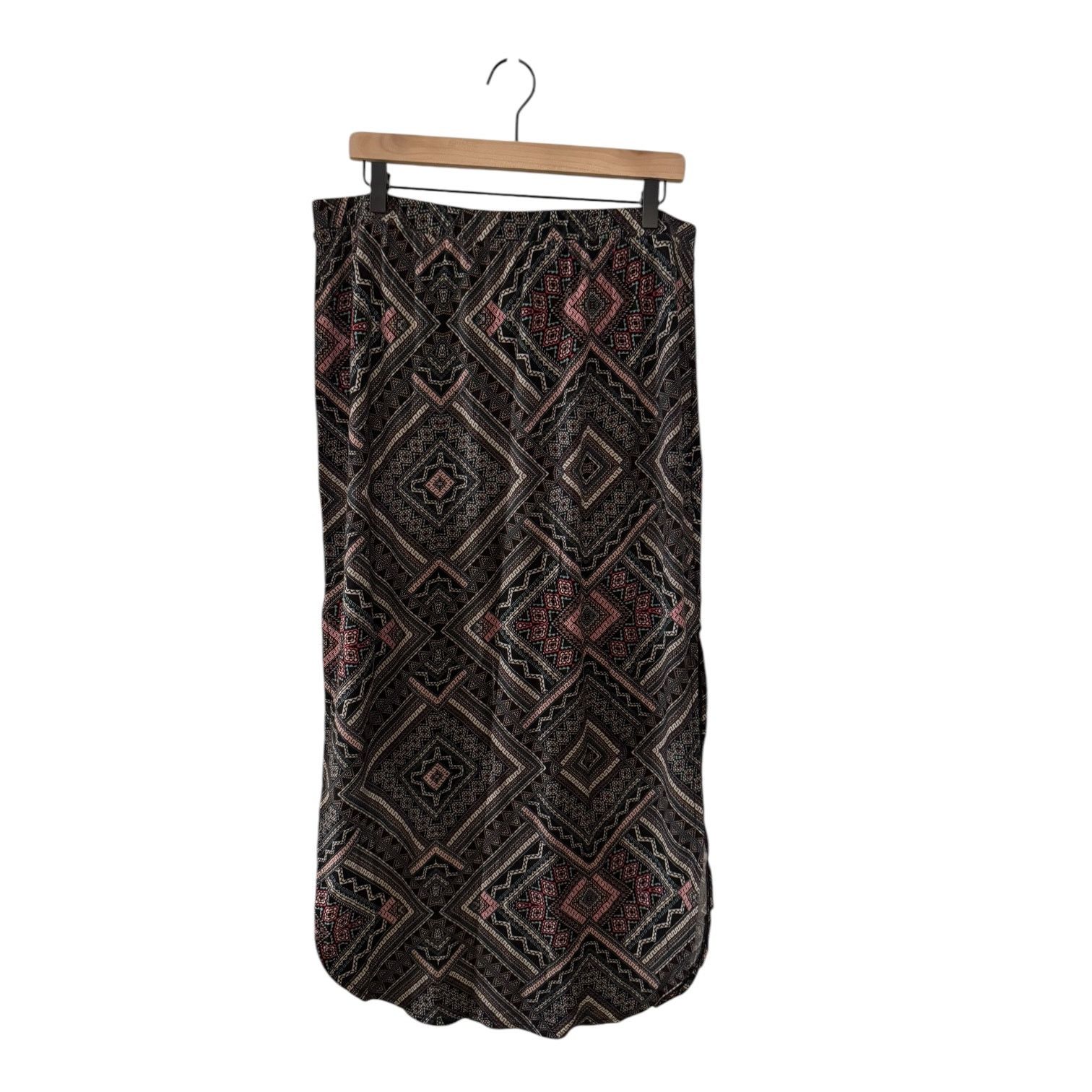 Other Bobbie Brooks Women’s Geometric Patterned High Slit Skirt XL Size 34" / US 12 / IT 48 - 5 Thumbnail