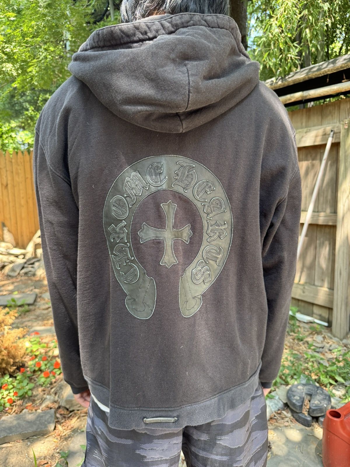 Chrome Hearts Vintage Chrome Hearts Leather Patch Horseshoe