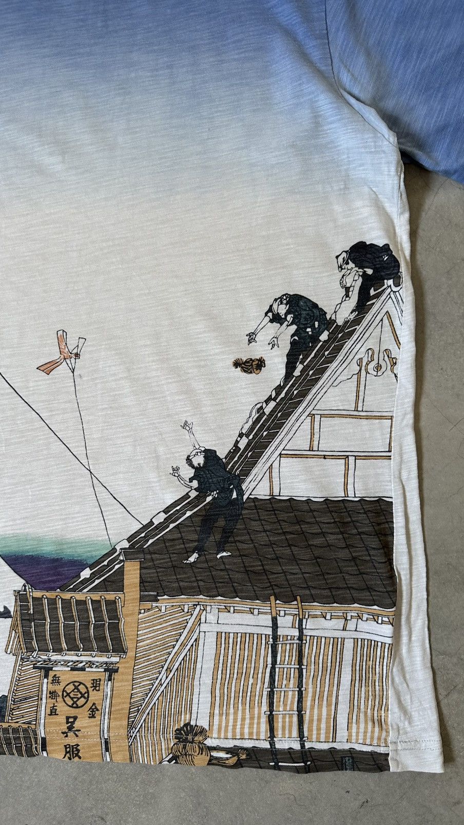 Uniqlo HOKUSAI BLUE JAPAN TEE Size US L / EU 52-54 / 3 - 2 Thumbnail