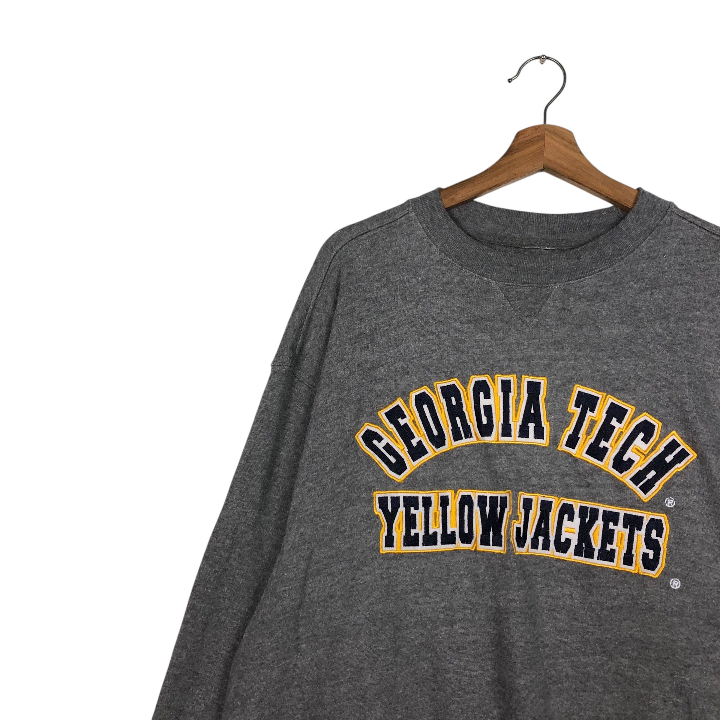 Japanese Brand 📌Vintage Sweatshirt Rich Grey Georgia Tech Big Logo Size US M / EU 48-50 / 2 - 8 Thumbnail