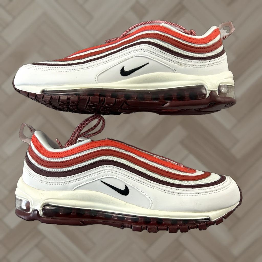 Nike **Nike Air Max 97 Men's White Dune Red Size 9 Refurbished** User: Nike Air Max 97 Men's White Dune Red Size 9 Refurbished Size US 9 / IT 39 - 1 Thumbnail