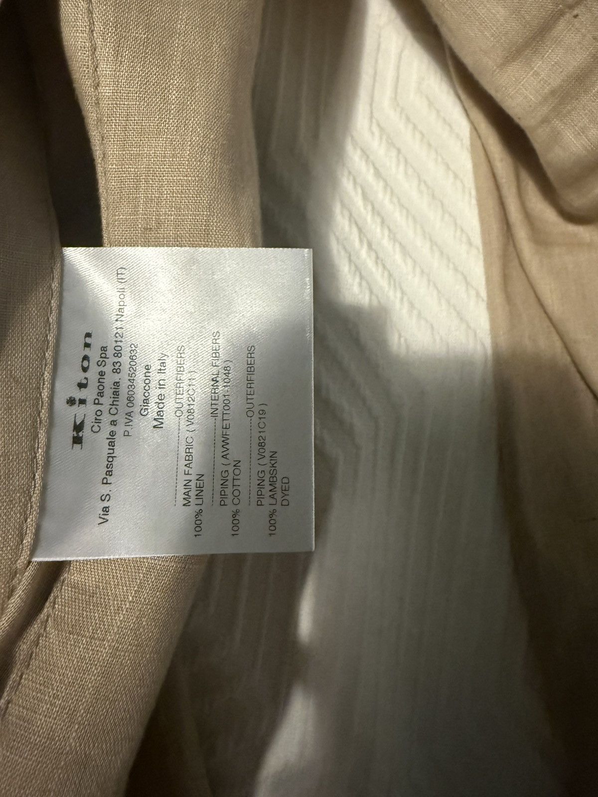 Kiton Kiton Linen Overshirt Size US L / EU 52-54 / 3 - 9 Thumbnail
