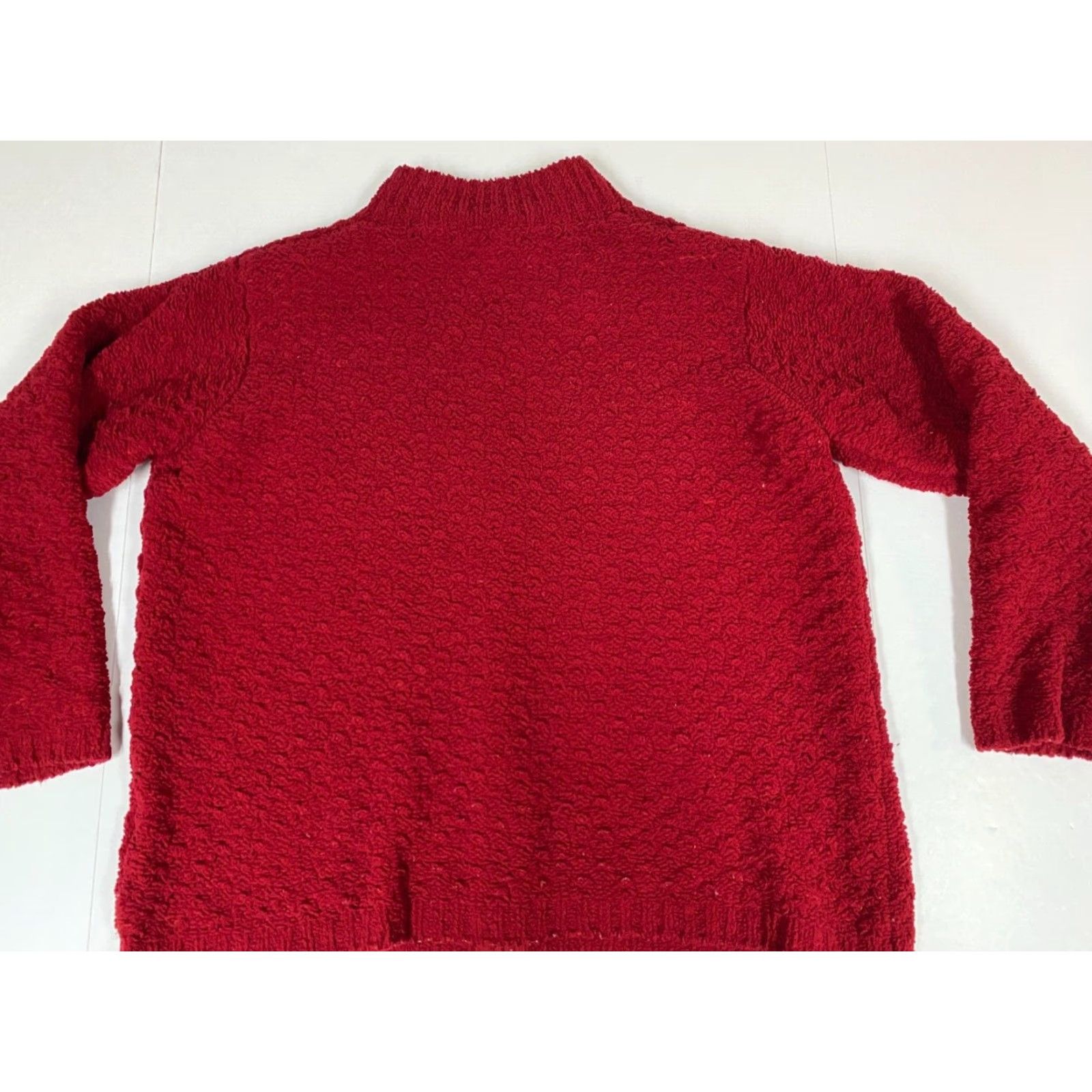 Vintage Dressbarn Jacket Womens 14 Full Zip Red Fleece Casual Fall Spring Long Sleeve Mens? Girls? Wait. Size XL / US 12-14 / IT 48-50 - 6 Thumbnail