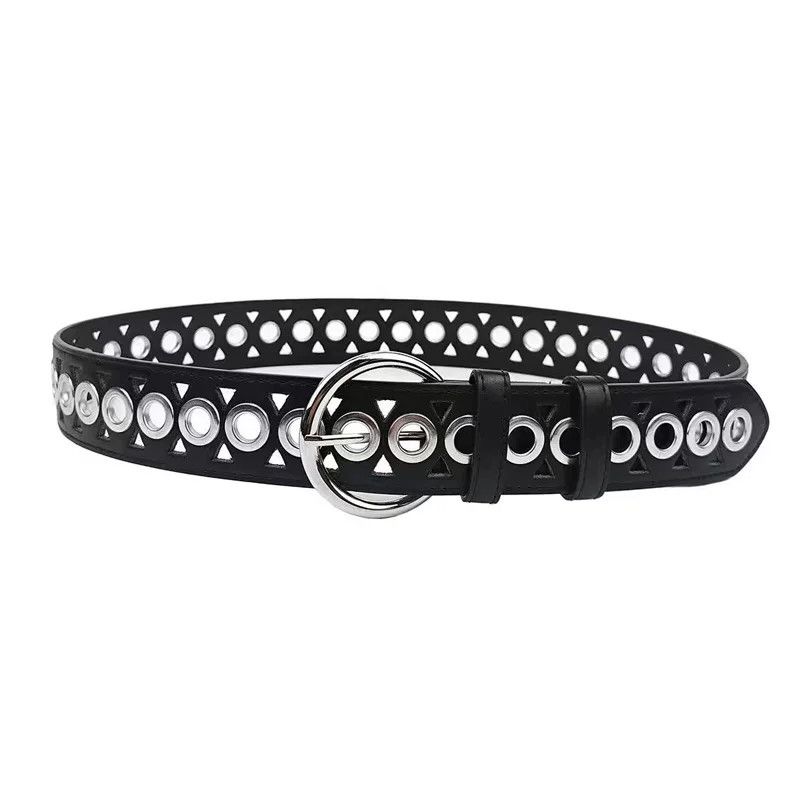 Japanese Brand Unisex Runway Punk Leather Belt Size ONE SIZE - 4 Thumbnail