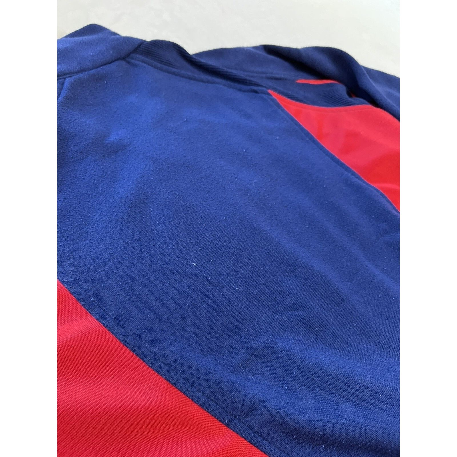 Nike Vintage 90s Nike Sweatshirt Sweater Full Zip Blue Red Gray T Size US M / EU 48-50 / 2 - 8 Thumbnail