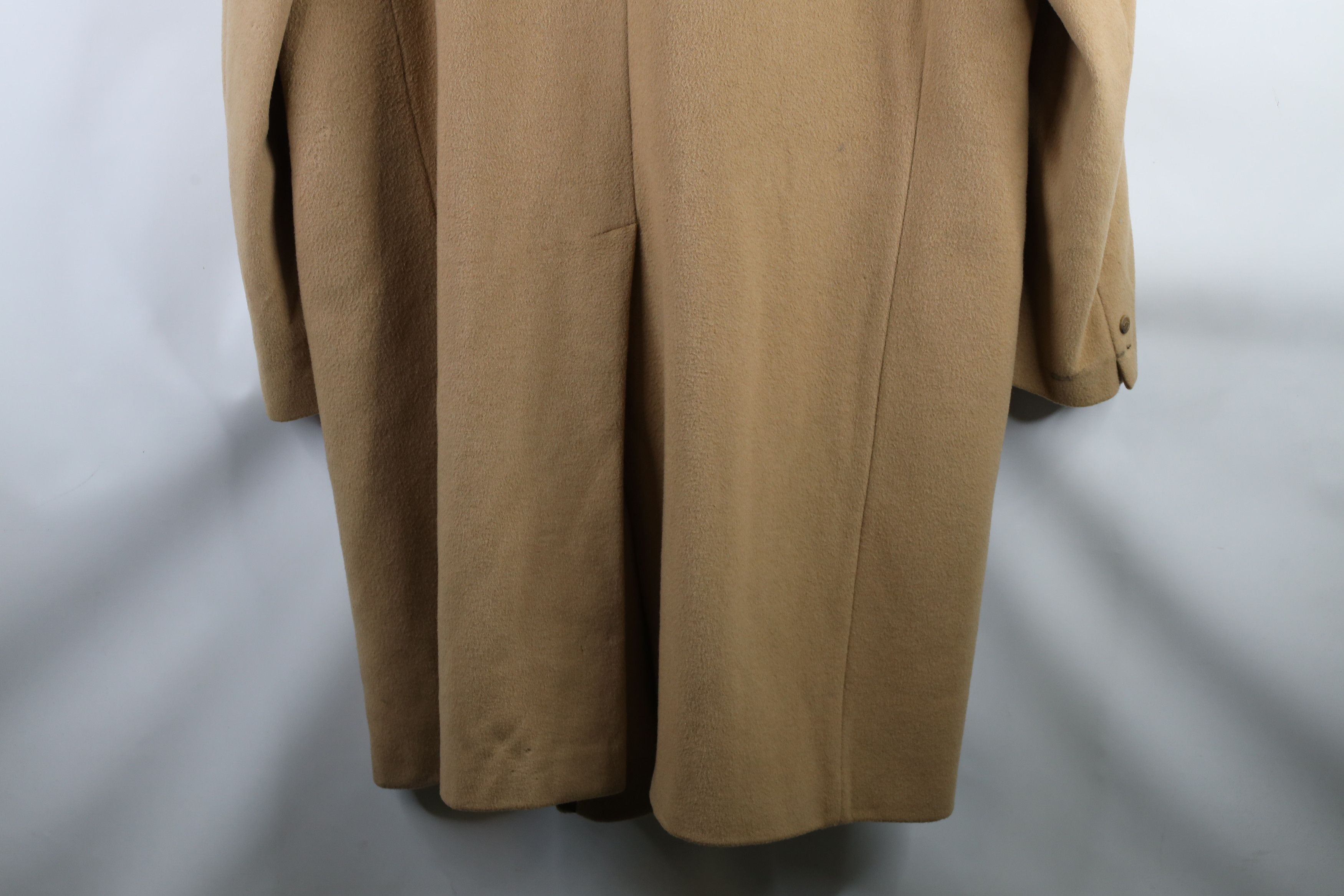 Vintage Vintage 70s Streetwear Cashmere Overcoat Jacket Beige USA Size US XXL / EU 58 / 5 - 20 Thumbnail